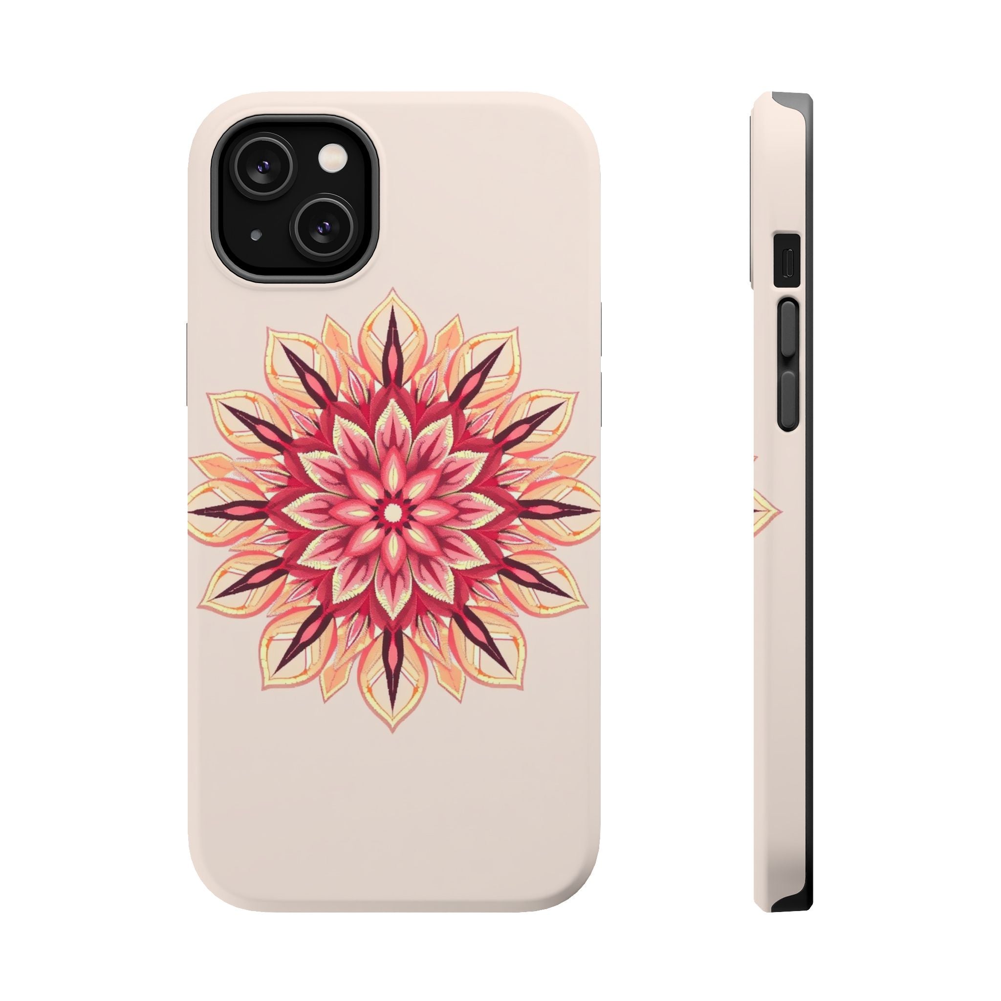 iPhone Floral Mandala Pixel Art -Bit Slim Everyday Designer Case · iPhone Case