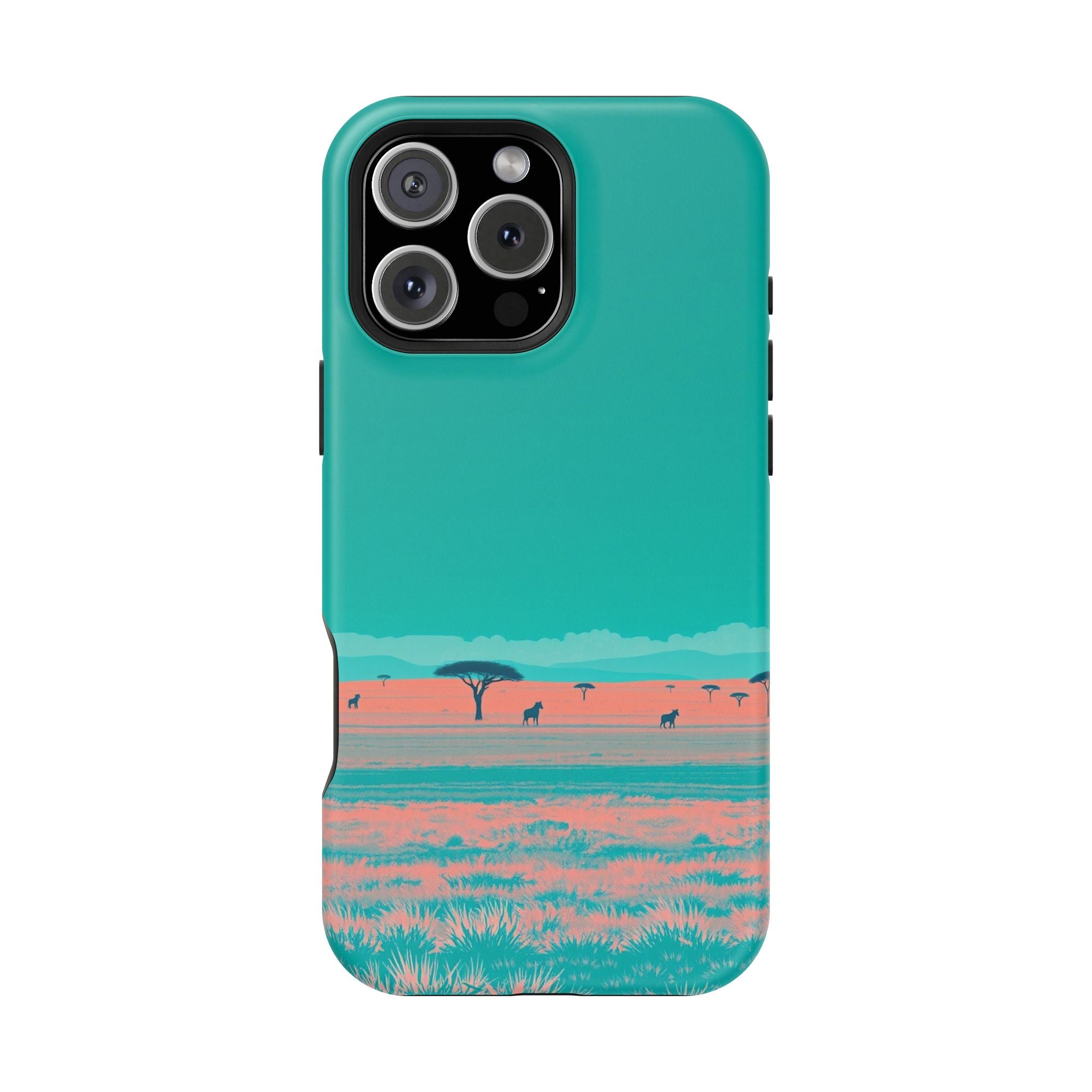 iPhone Savanna Horizon Risograph Print Slim Everyday Designer Case · iPhone Case