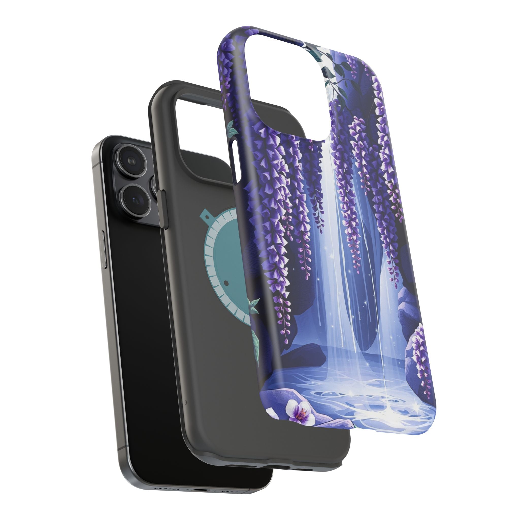 iPhone Wisteria Cascade Serene Design Slim Snap Case Ga · iPhone Case