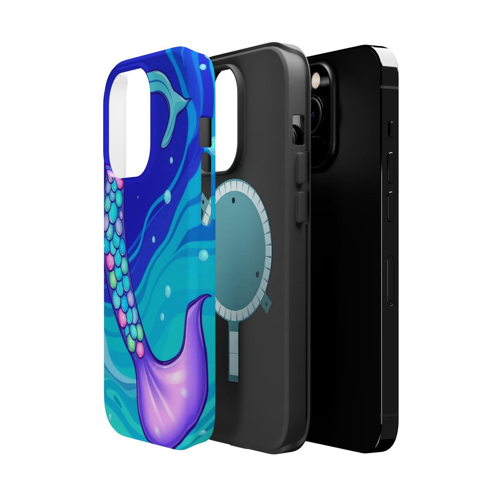 iPhone Mermaid Tail Swirl Kids Fun iPhone Phone Case Gift Artistic · iPhone Case