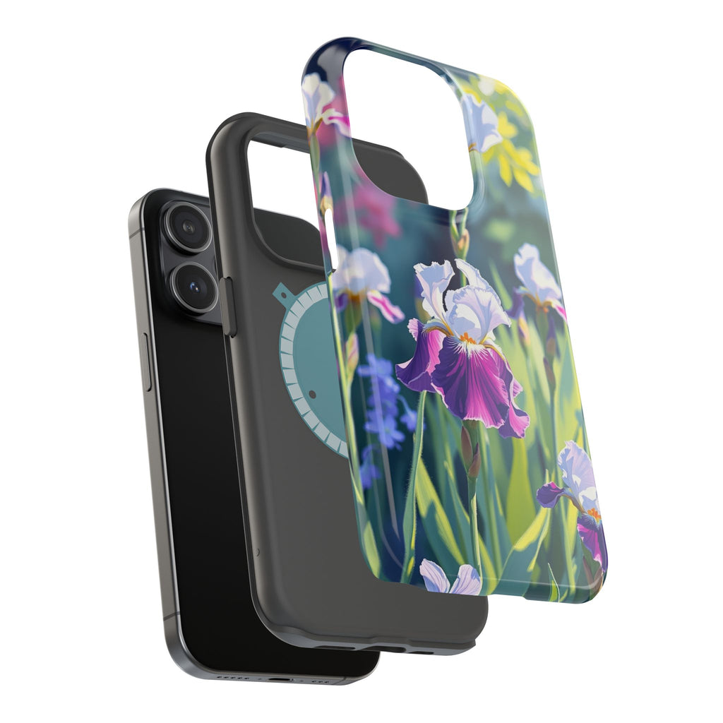 iPhone Vibrant Iris Garden Design Bold Modern Everyday Snap Case · iPhone Case