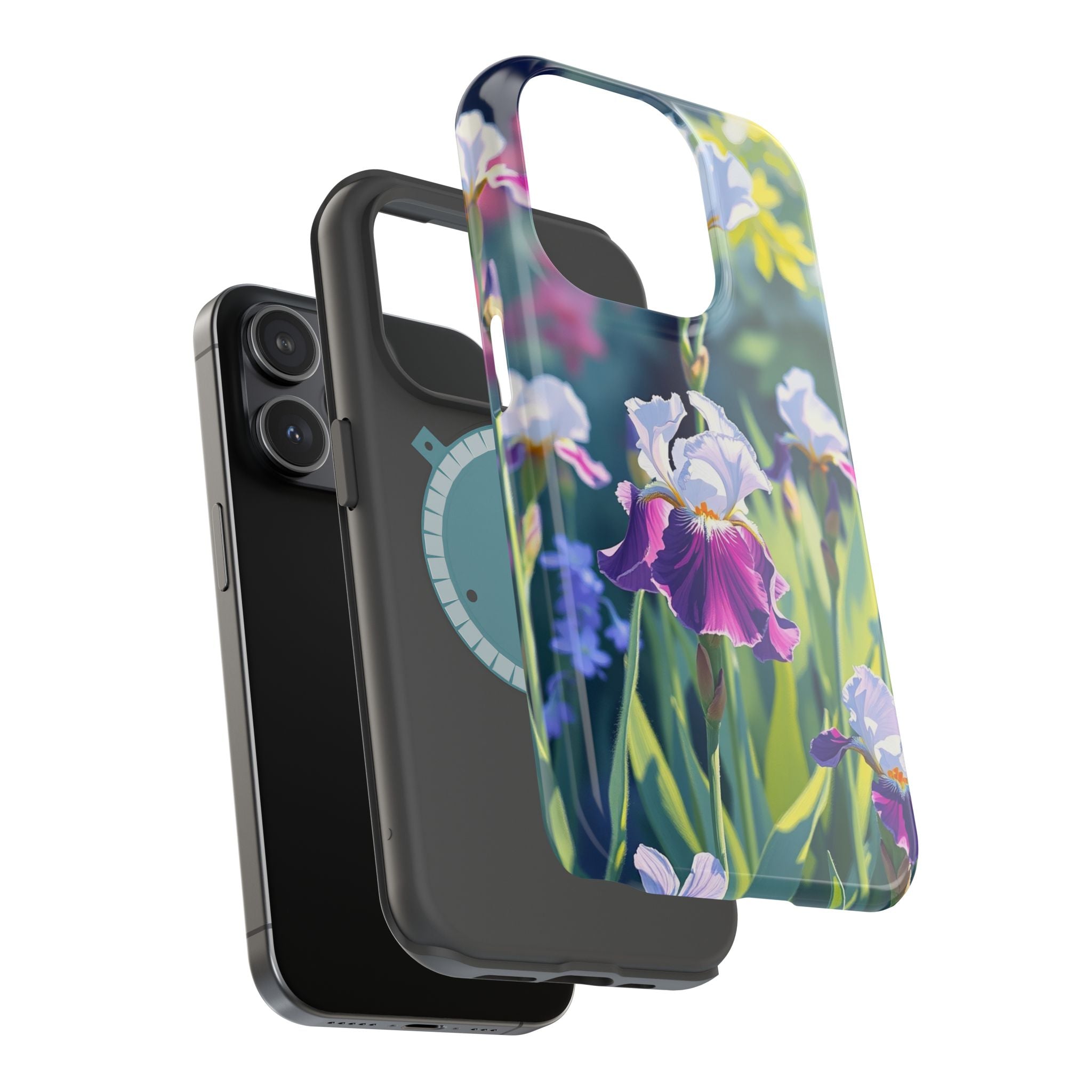 iPhone Vibrant Iris Garden Design Bold Modern Everyday Snap Case · iPhone Case