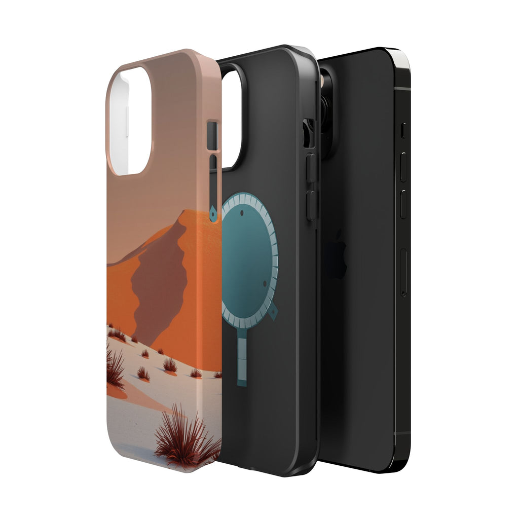 iPhone Burnt Orange And Sand Snow Field Slim Everyday iPhone Designer · iPhone C
