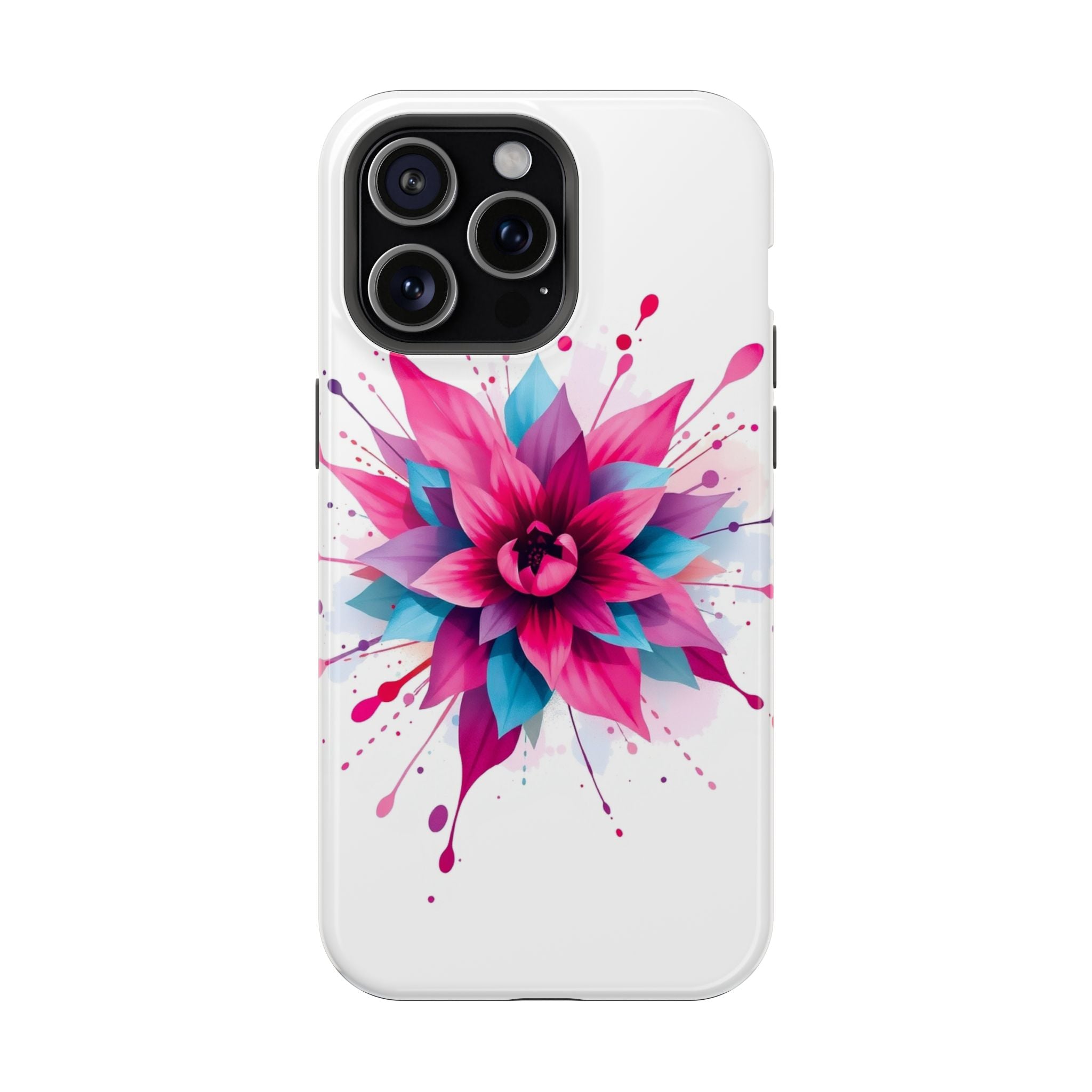 iPhone Floral Watercolor Splash Electric Art Slim iPhone Everyday · iPhone Case