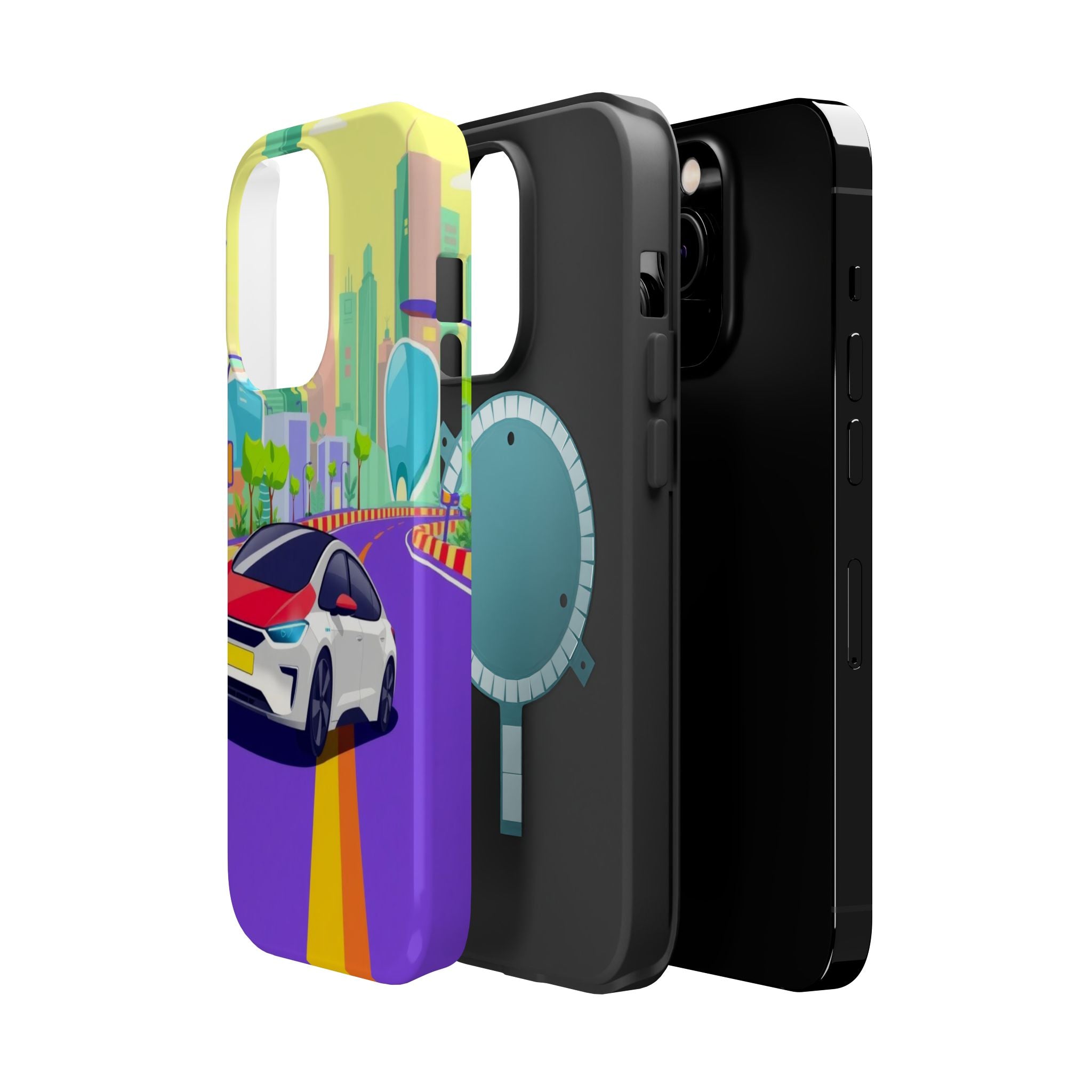 iPhone Electric Car Future Kids Fun Phone Case Gift Slim Snap Case · iPhone Case