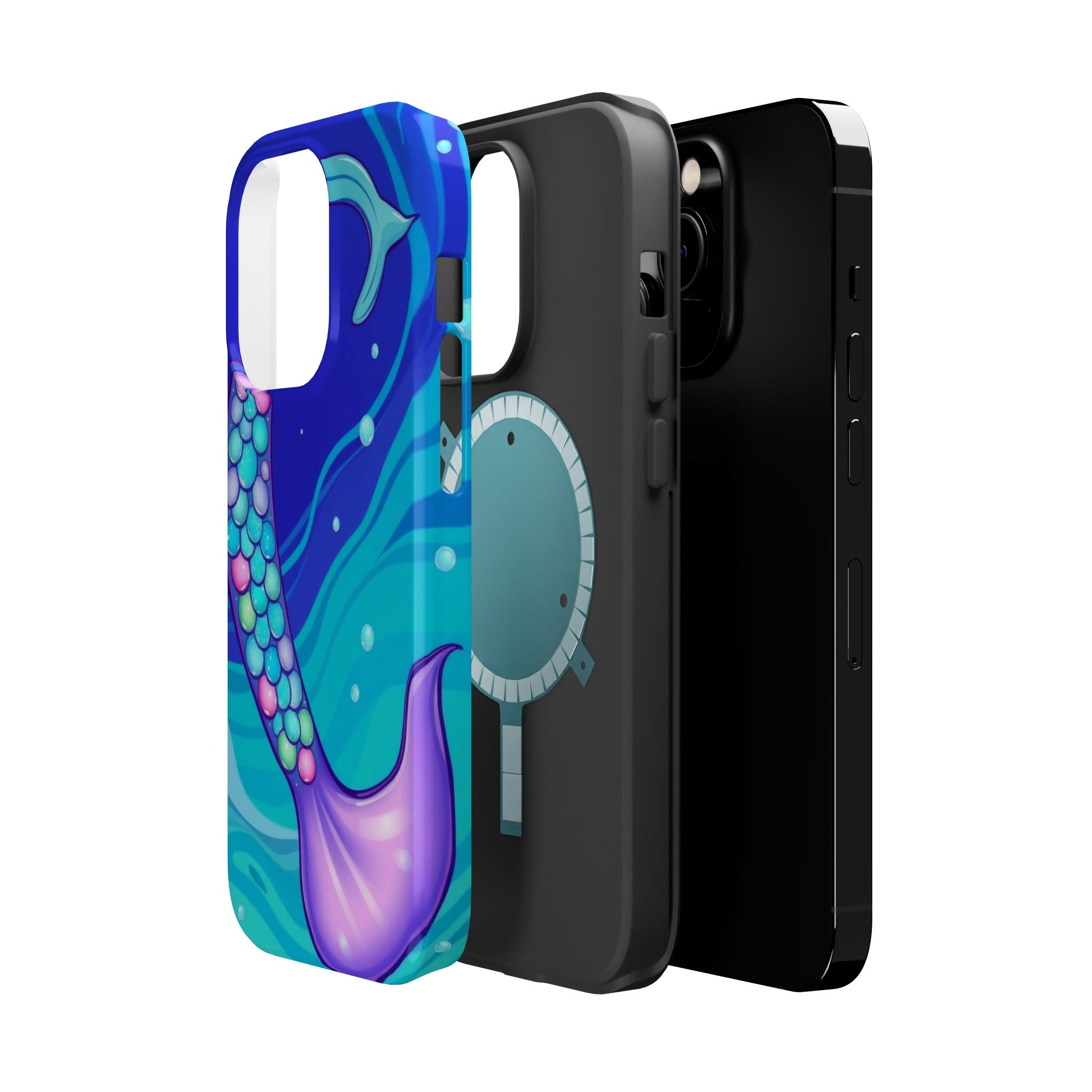 iPhone Mermaid Tail Swirl Kids Fun iPhone Phone Case Gift Artistic · iPhone Case