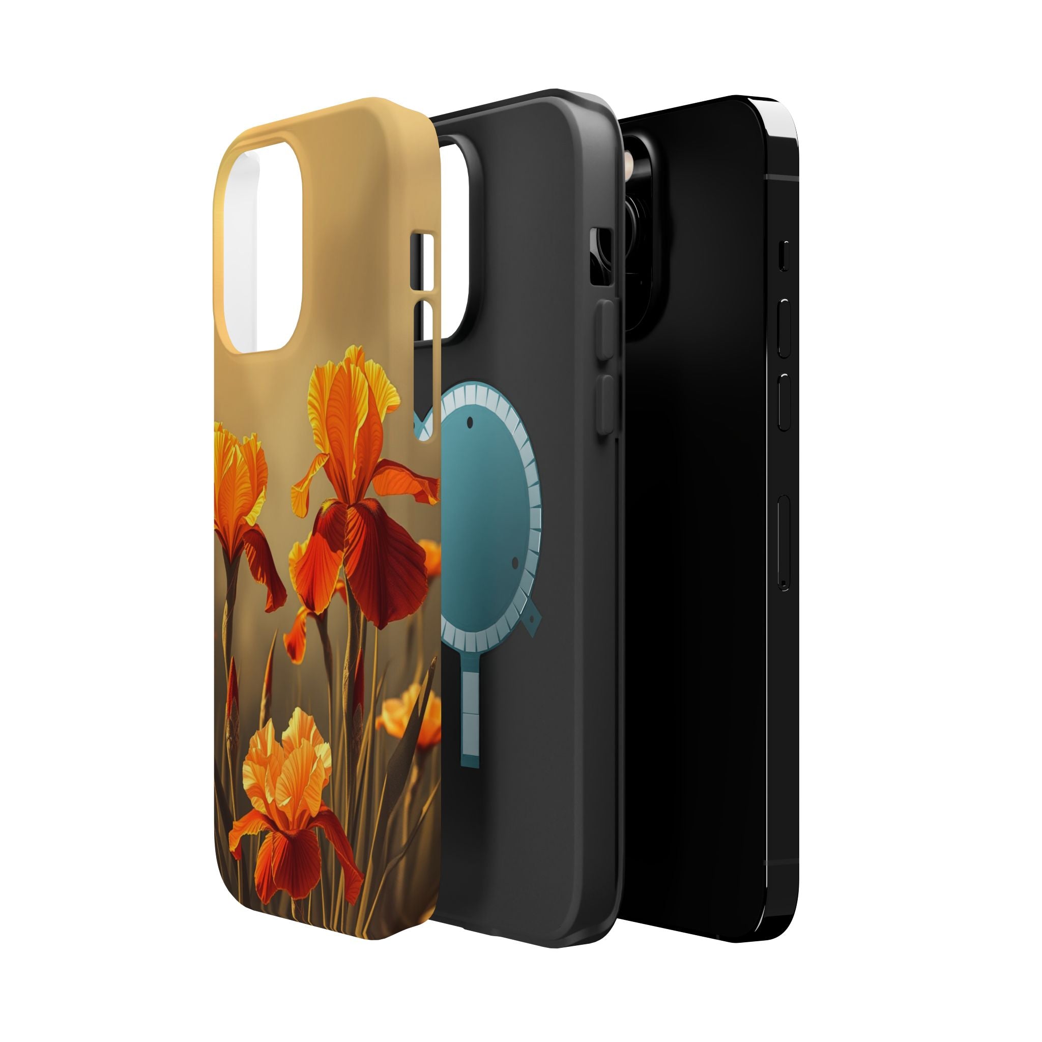 iPhone Iris Garden Gold Foil Luxury Slim Everyday Designer Case · iPhone Case