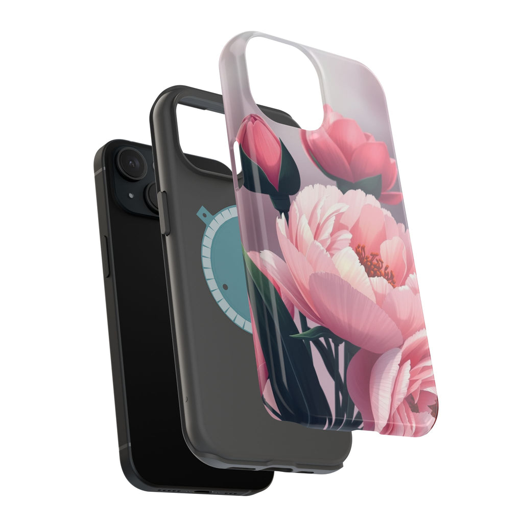 iPhone Peony Bouquet Enchanted Art Bold Modern Everyday Snap Case · iPhone Case