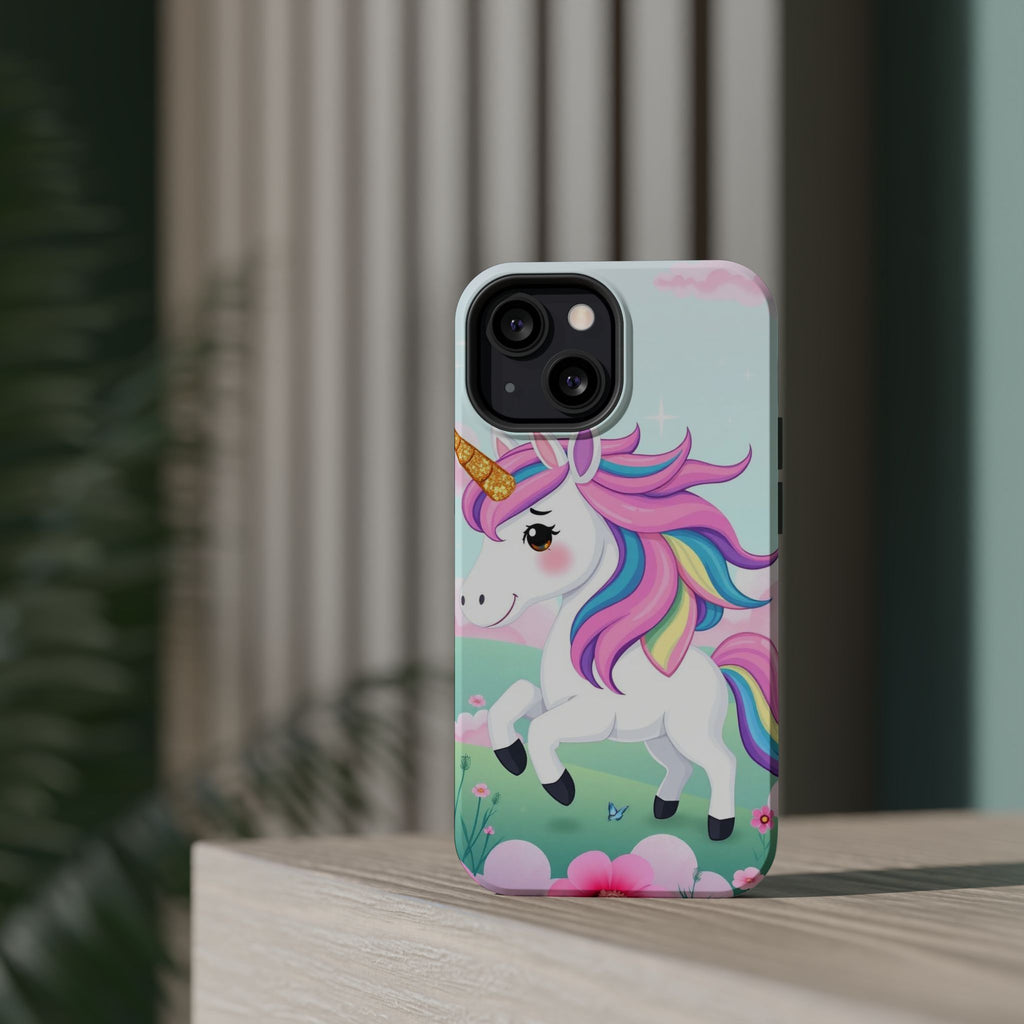 iPhone Rainbow Unicorn Kids Fun Soft iPhone Phone Case Gift Finish · iPhone Case