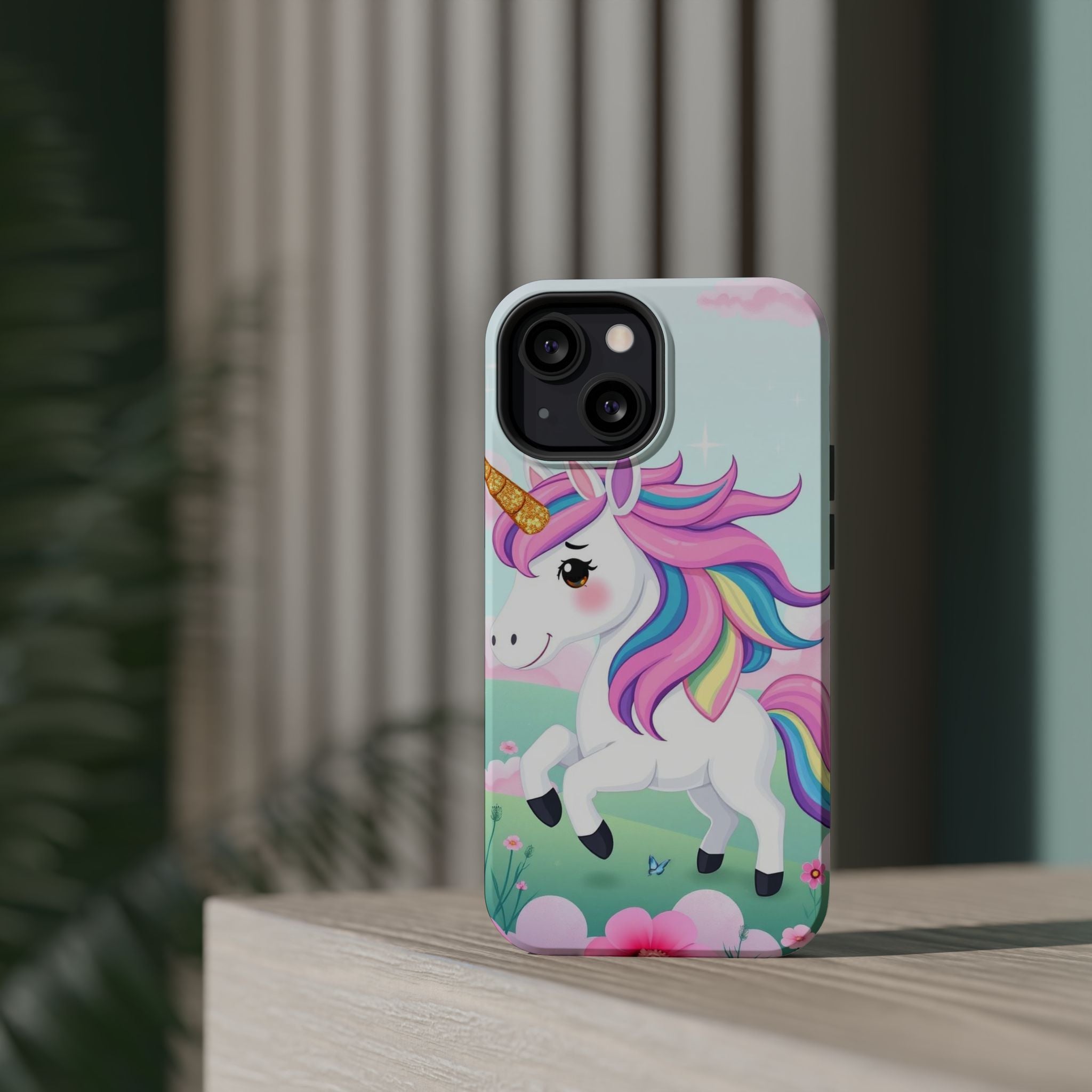 iPhone Rainbow Unicorn Kids Fun Soft iPhone Phone Case Gift Finish · iPhone Case