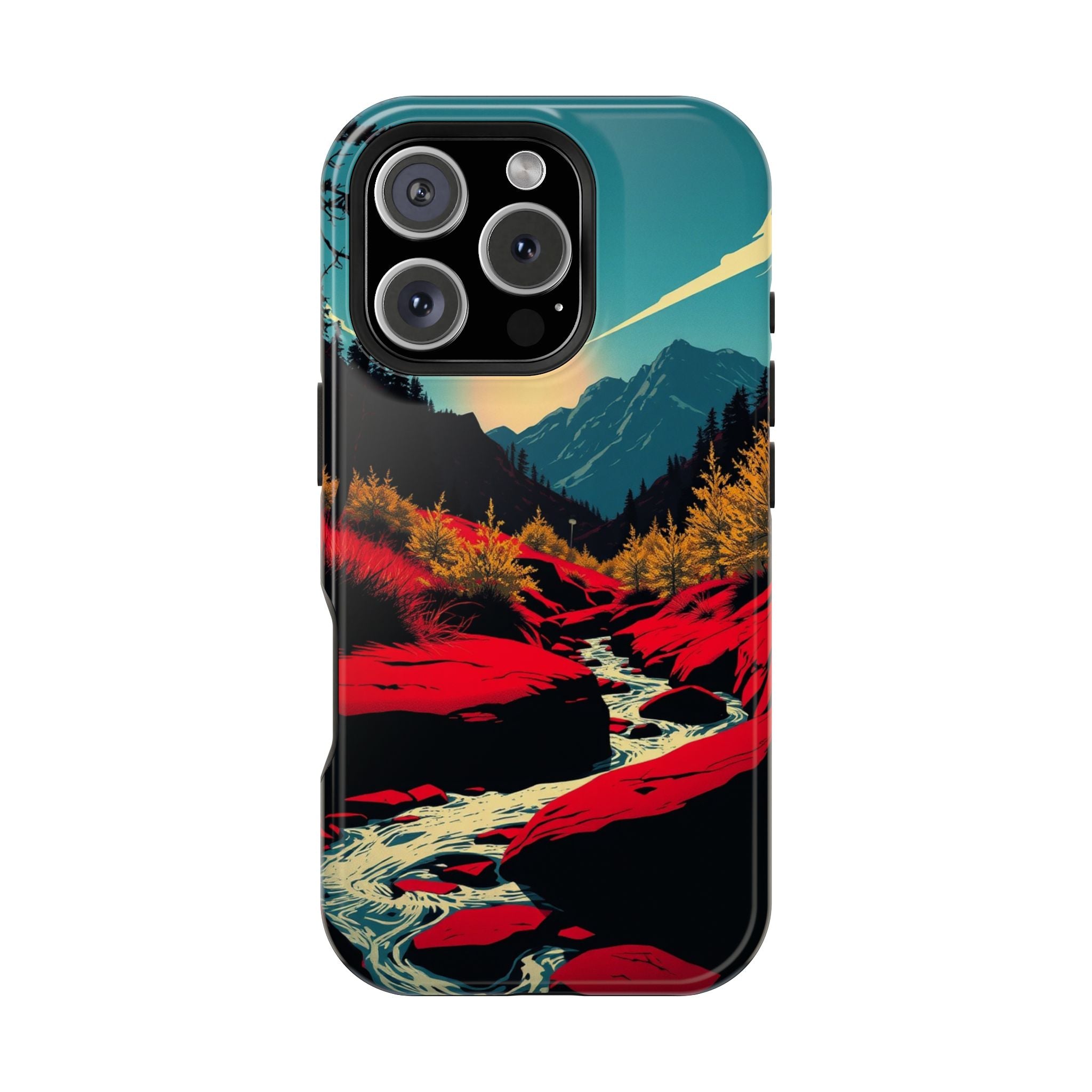 iPhone Earthy Spring Creek Design Bold Modern Everyday Snap Case · iPhone Case