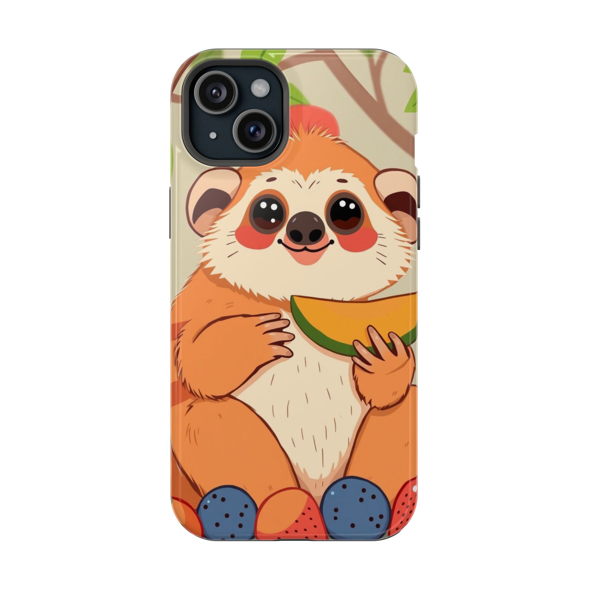 iPhone Slow Loris with Fruit Kids Fun iPhone Phone Case Gift Slim · iPhone Case