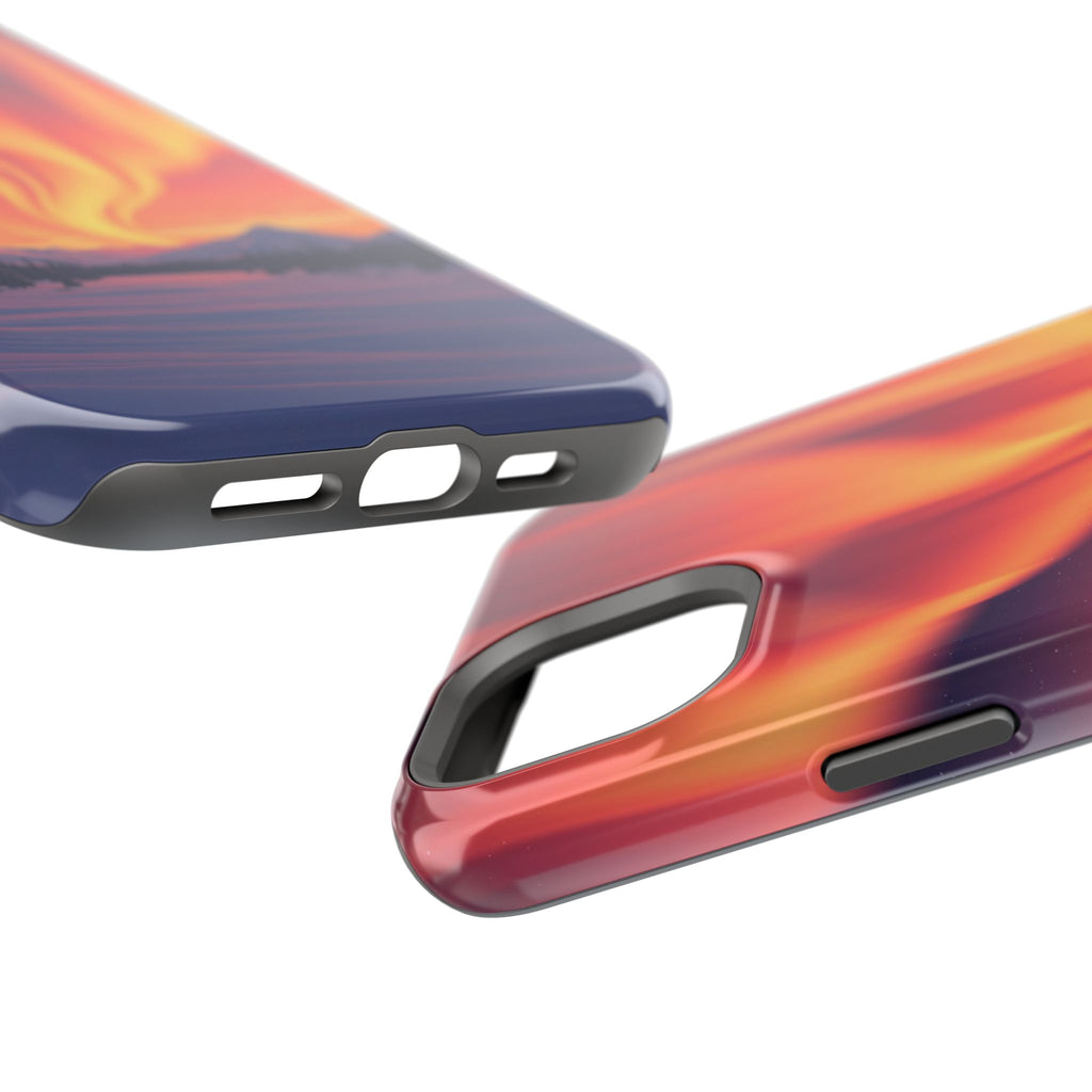iPhone Sunset Amber And Peach Northern Lights Slim iPhone Everyday · iPhone Case