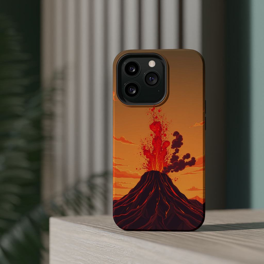 iPhone Sunset Amber And Peach Volcanic Eruption Soft iPhone Finish · iPhone Case
