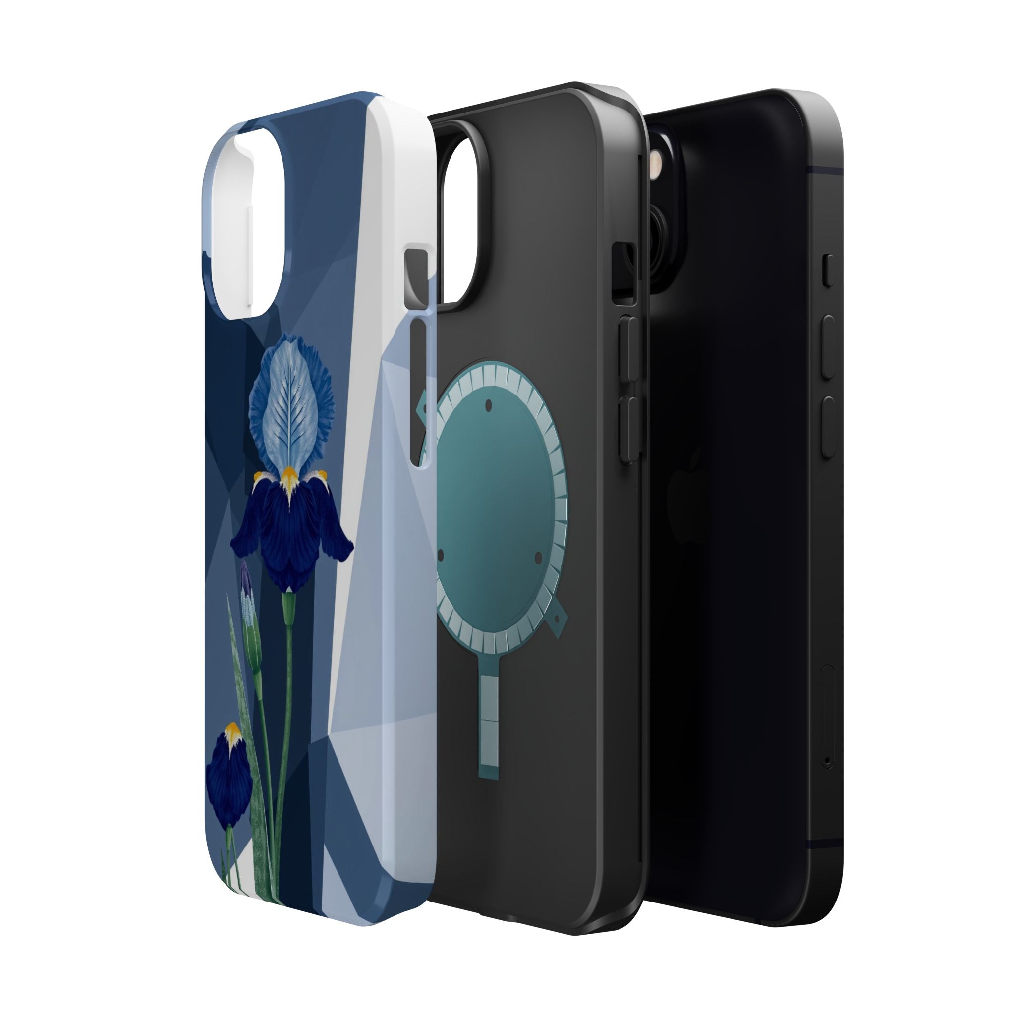 iPhone Earthy Iris Garden Design Bold Modern Everyday Snap Case · iPhone Case