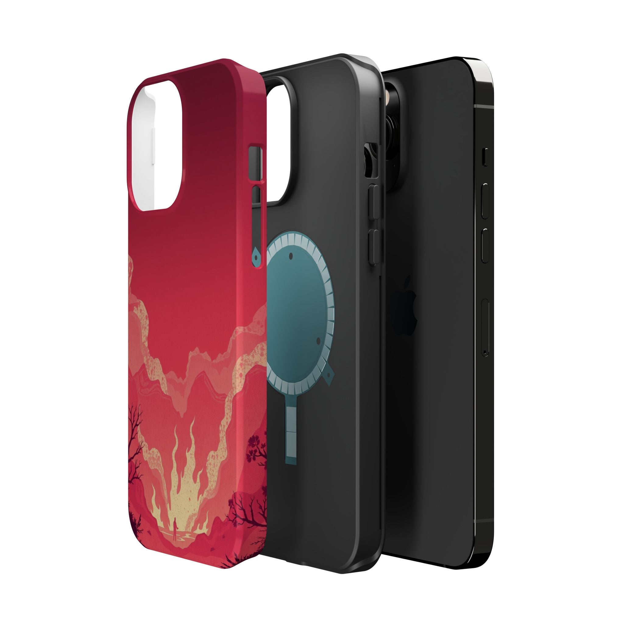 iPhone Wildfire Glow Grunge Distressed Slim Everyday Designer Case · iPhone Case