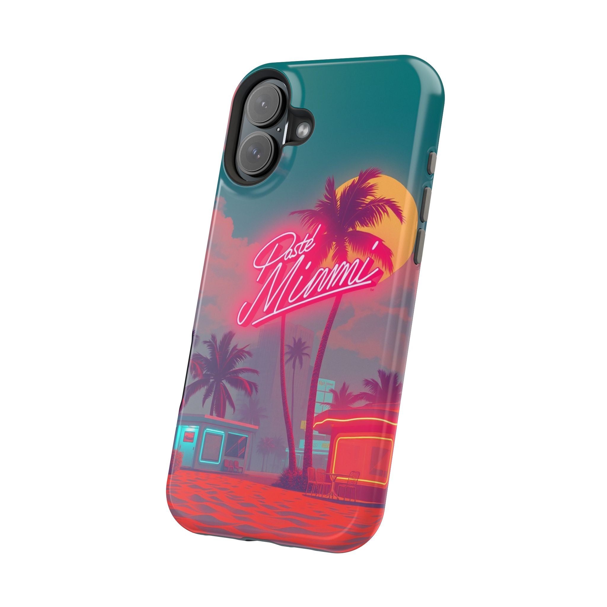 iPhone 1980s Pastel Miami Enchanted Art Slim Everyday Designer Case · iPhone Cas