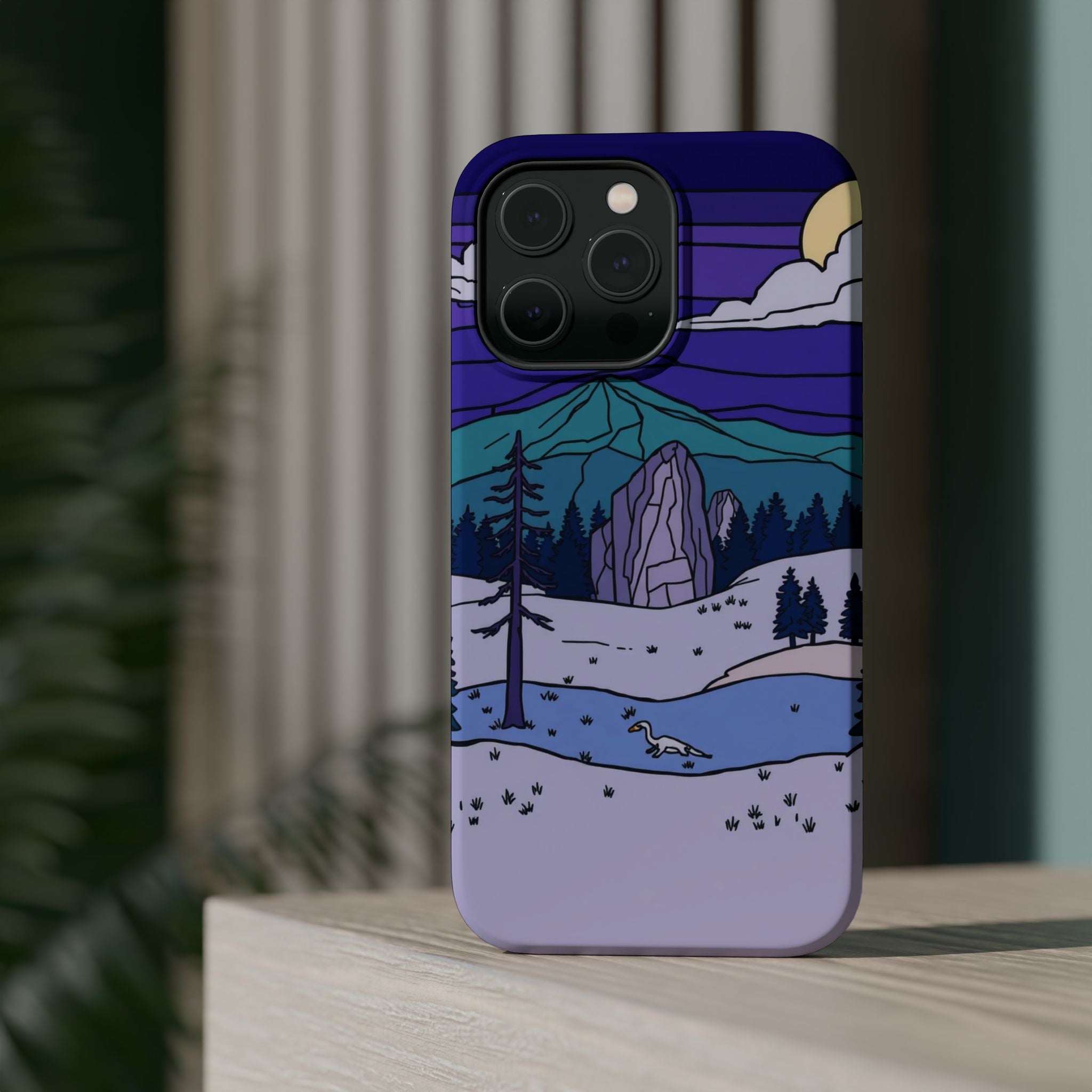 iPhone Pine Ridge Stained Glass Slim Everyday Designer Case · iPhone Case