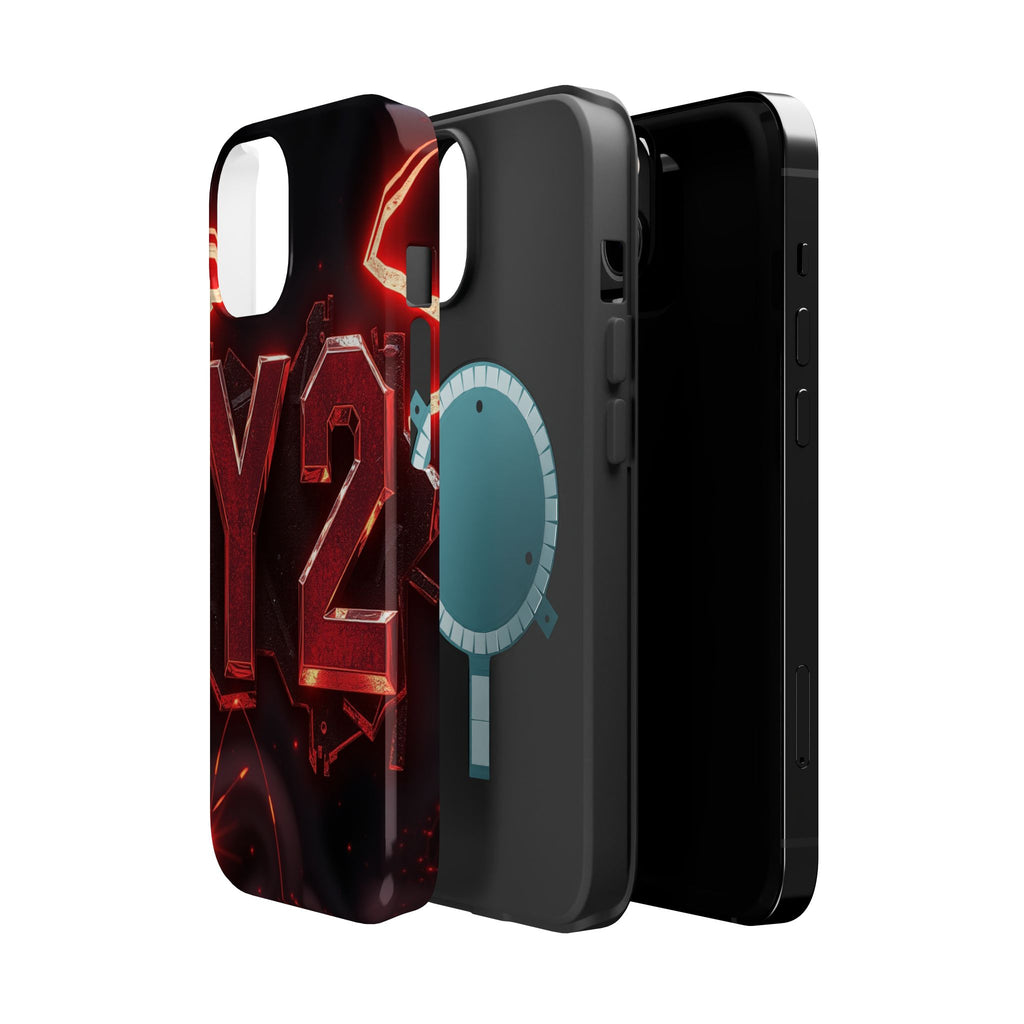 iPhone Y2K Holographic Bold Art Slim Everyday Designer Case · iPhone Case