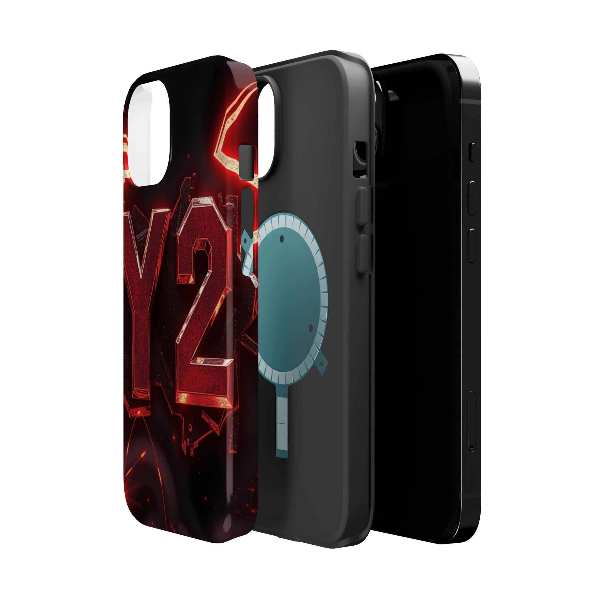 iPhone Y2K Holographic Bold Art Slim Everyday Designer Case · iPhone Case