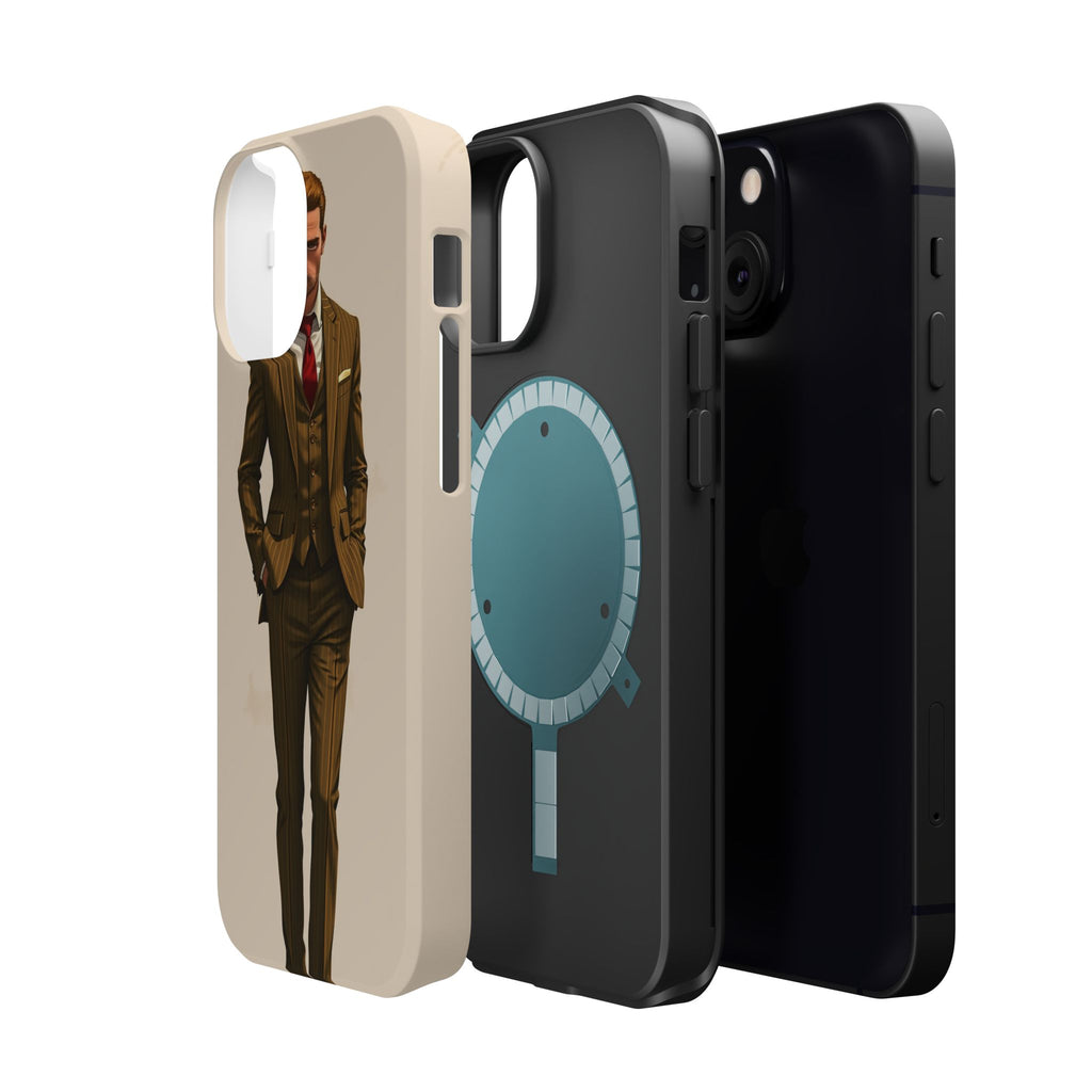iPhone Pinstripe Suit Grunge Distressed Slim Everyday Designer Case · iPhone Cas