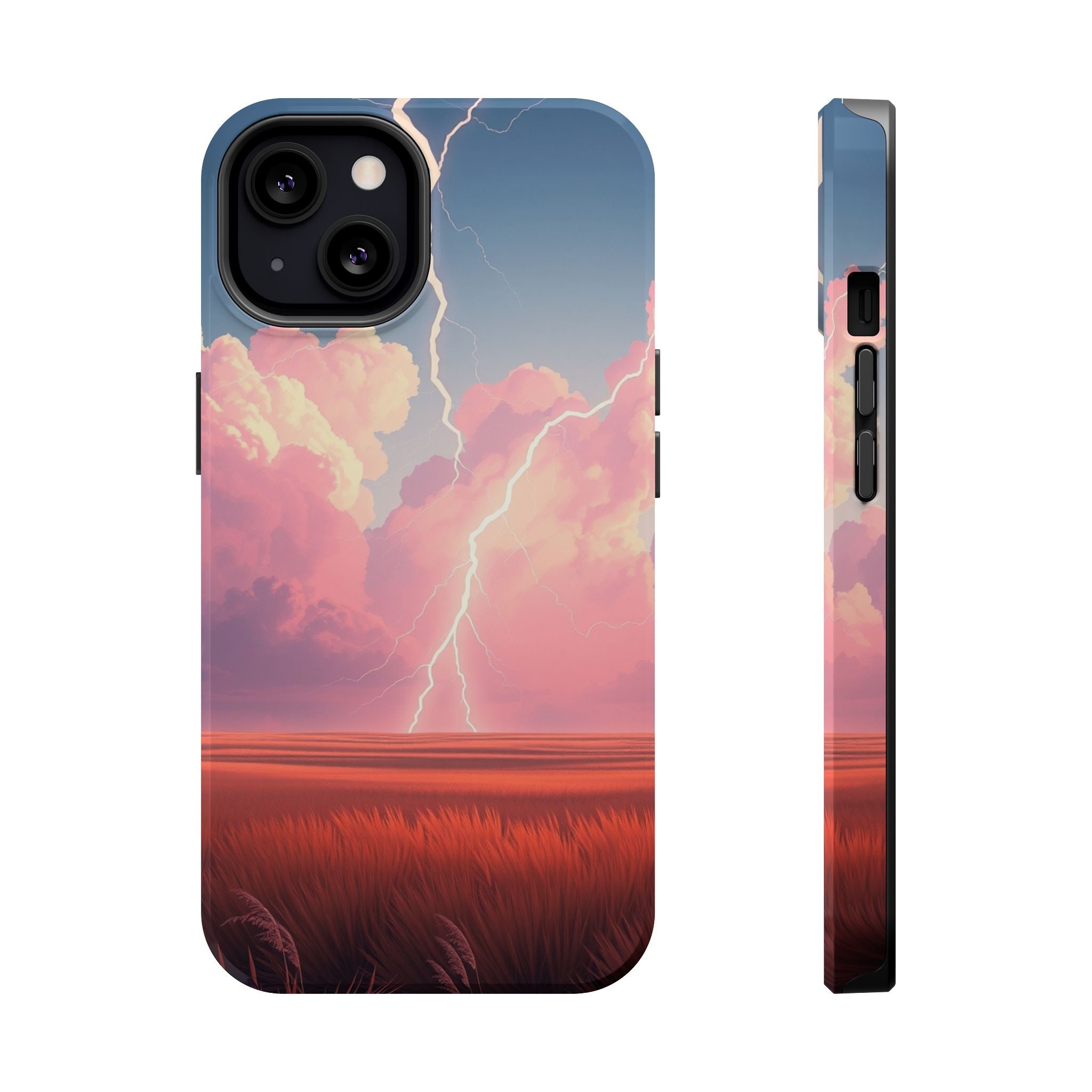 iPhone Prairie Lightning Bold Art Bold Modern Everyday Snap Case · iPhone Case