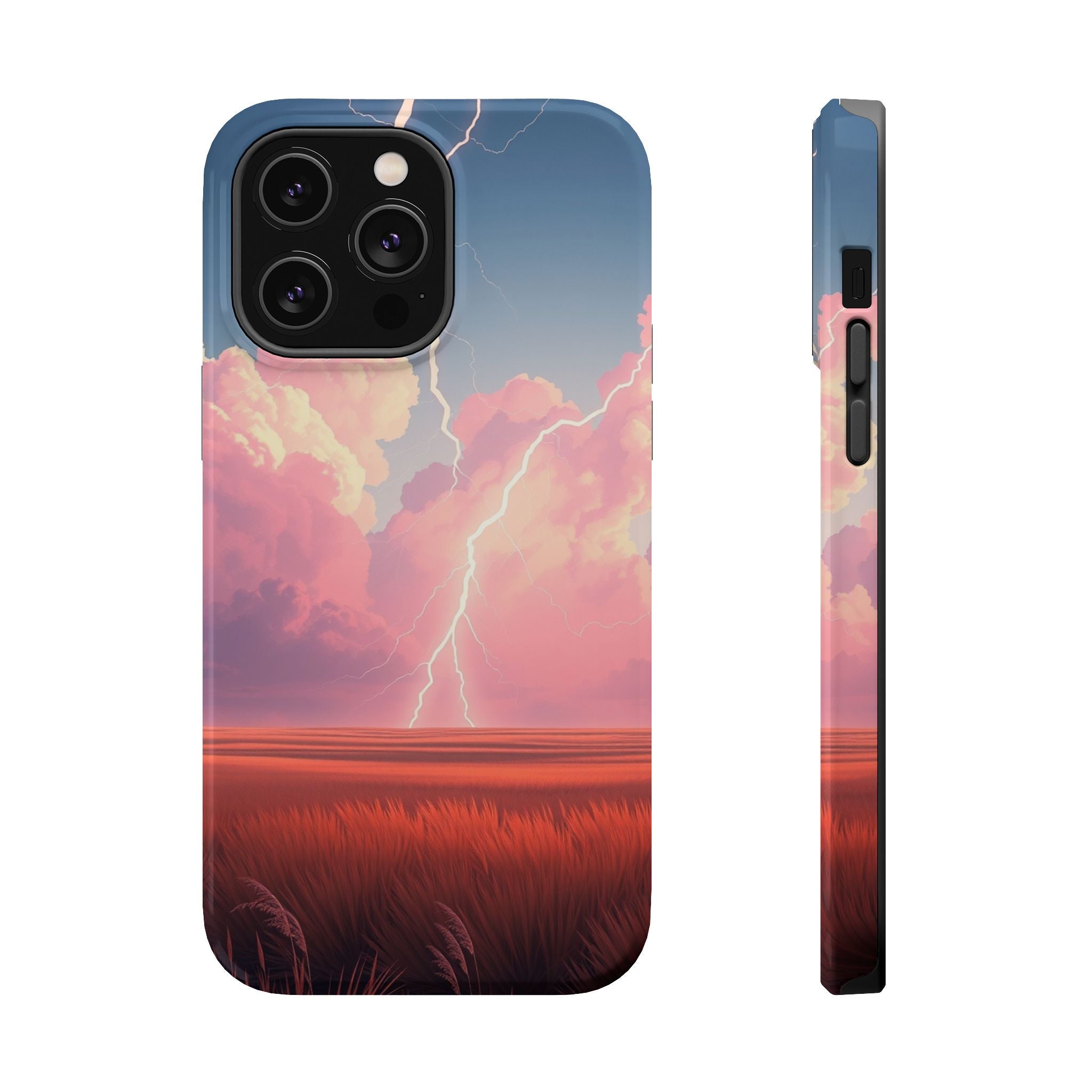 iPhone Prairie Lightning Bold Art Bold Modern Everyday Snap Case · iPhone Case
