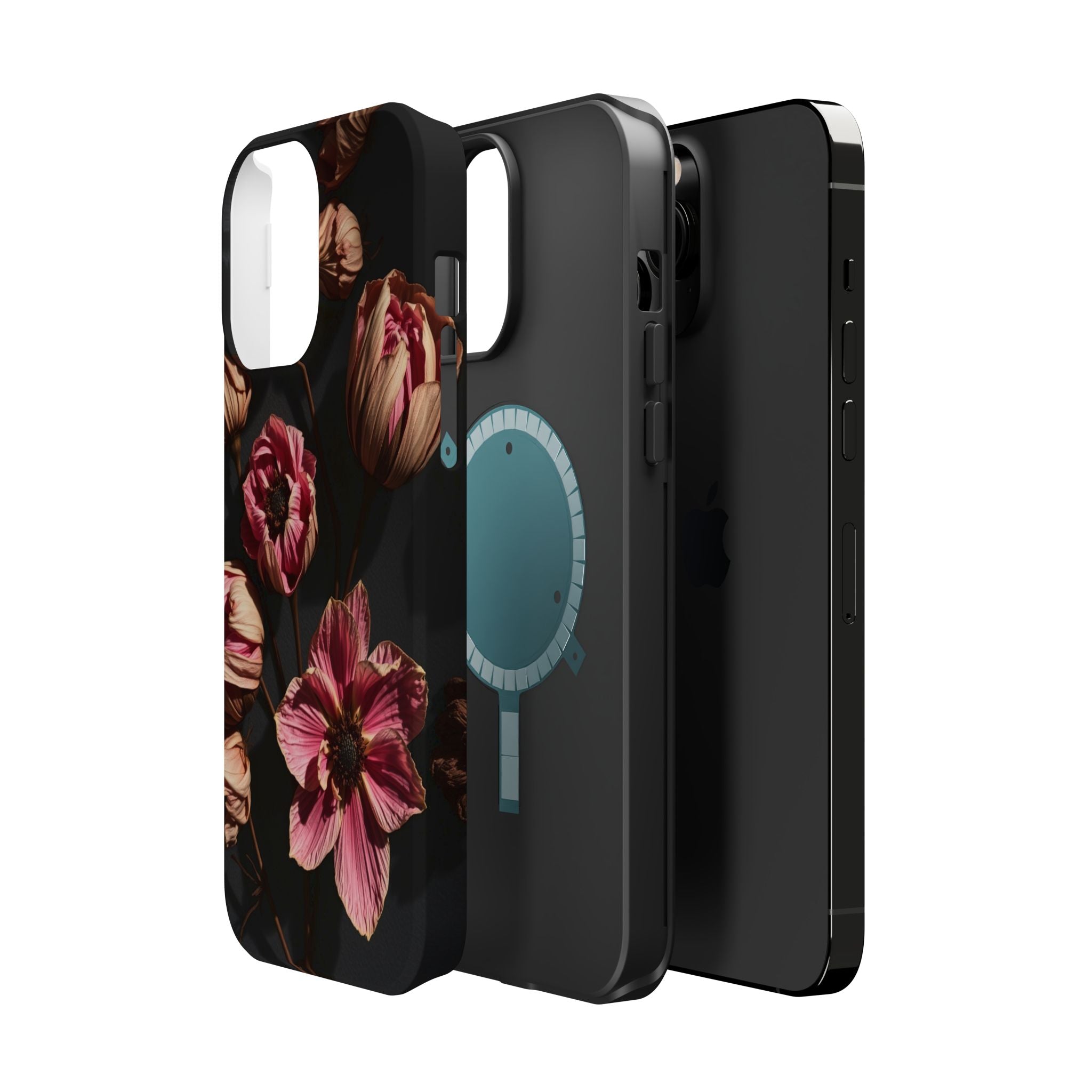 iPhone Dried Flower Flat Lay Electric Art Slim Snap Case · iPhone Case