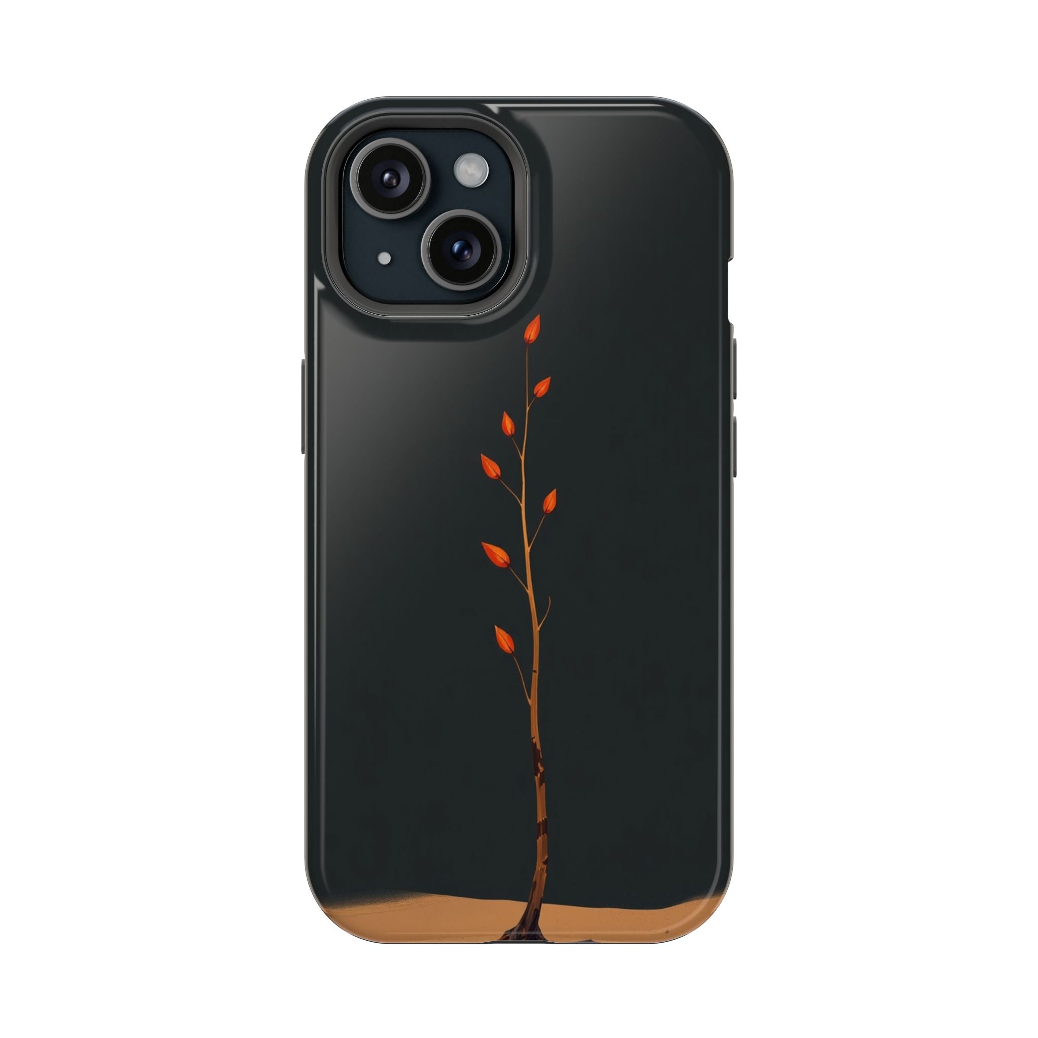 iPhone Burnt Orange And Sand Minimalist Stem Slim iPhone Everyday · iPhone Case