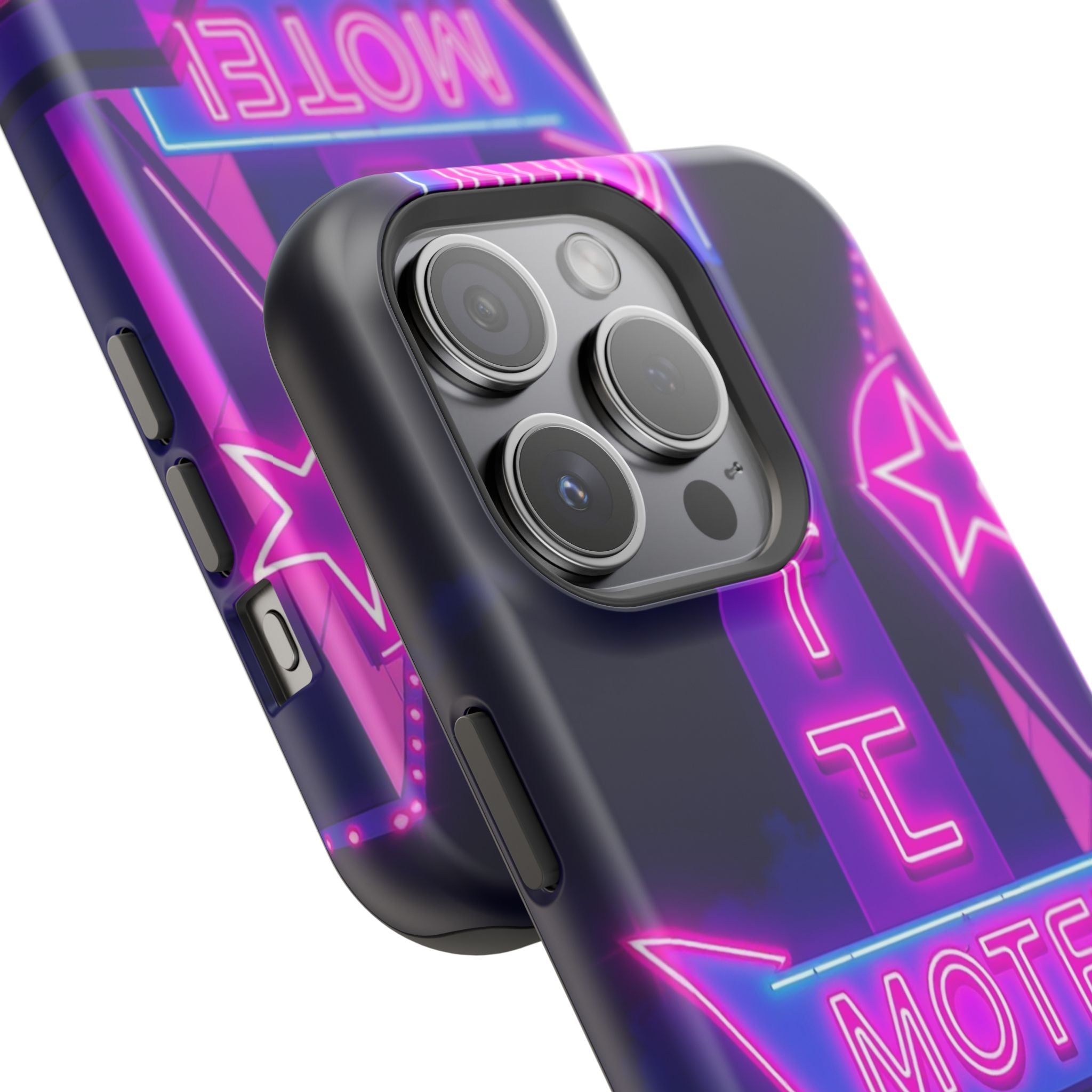 iPhone Neon Sign Motel Enchanted Art Slim Everyday Designer Case · iPhone Case