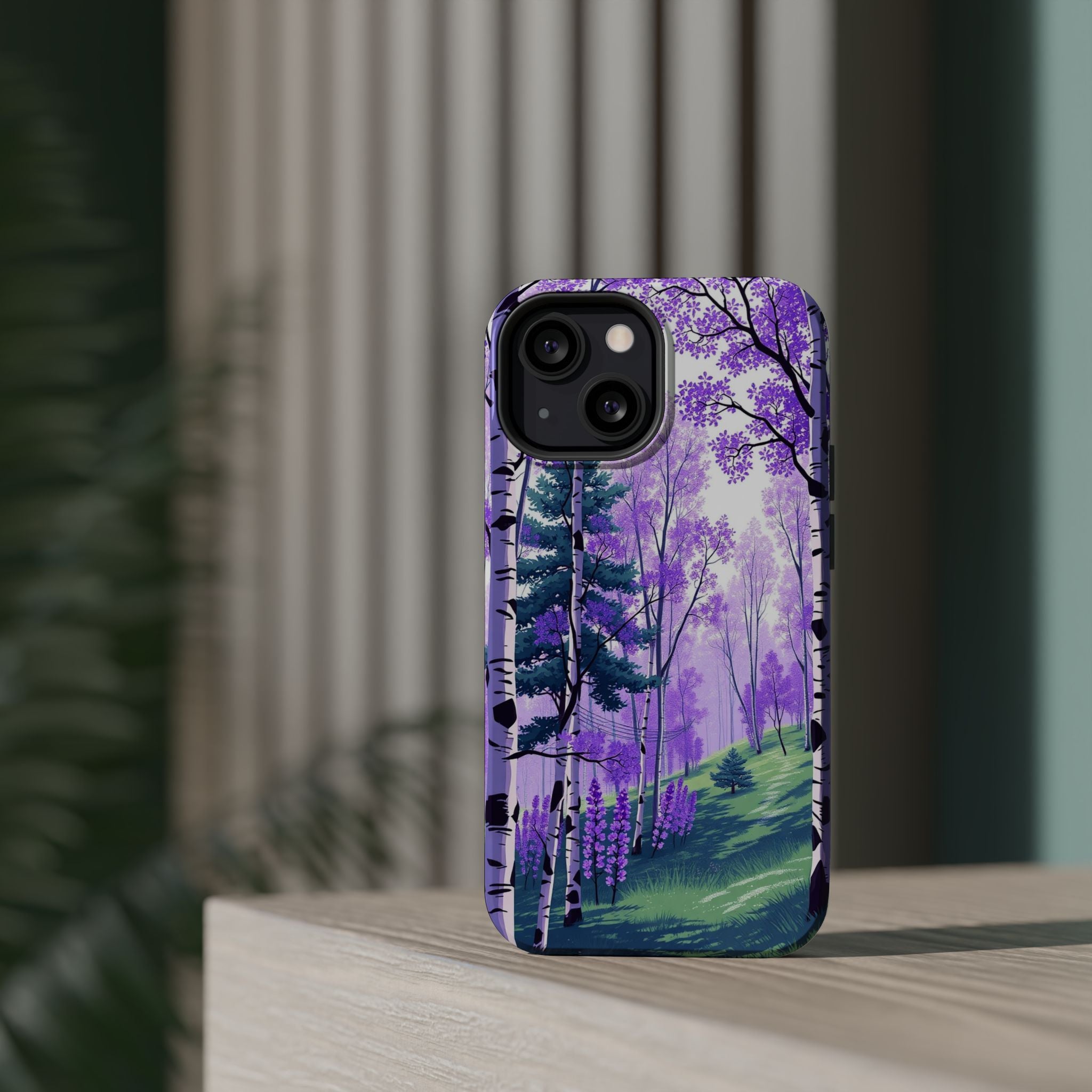iPhone Birch Grove Electric Art Slim Everyday Designer Case · iPhone Case