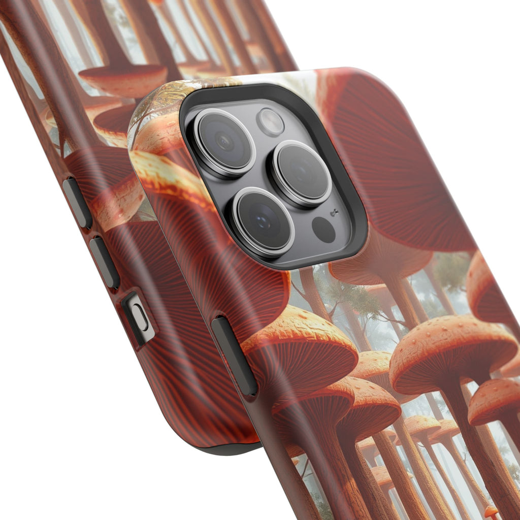 iPhone Mushroom Forest 3D Digital Bold Modern Everyday Snap Case · iPhone Case