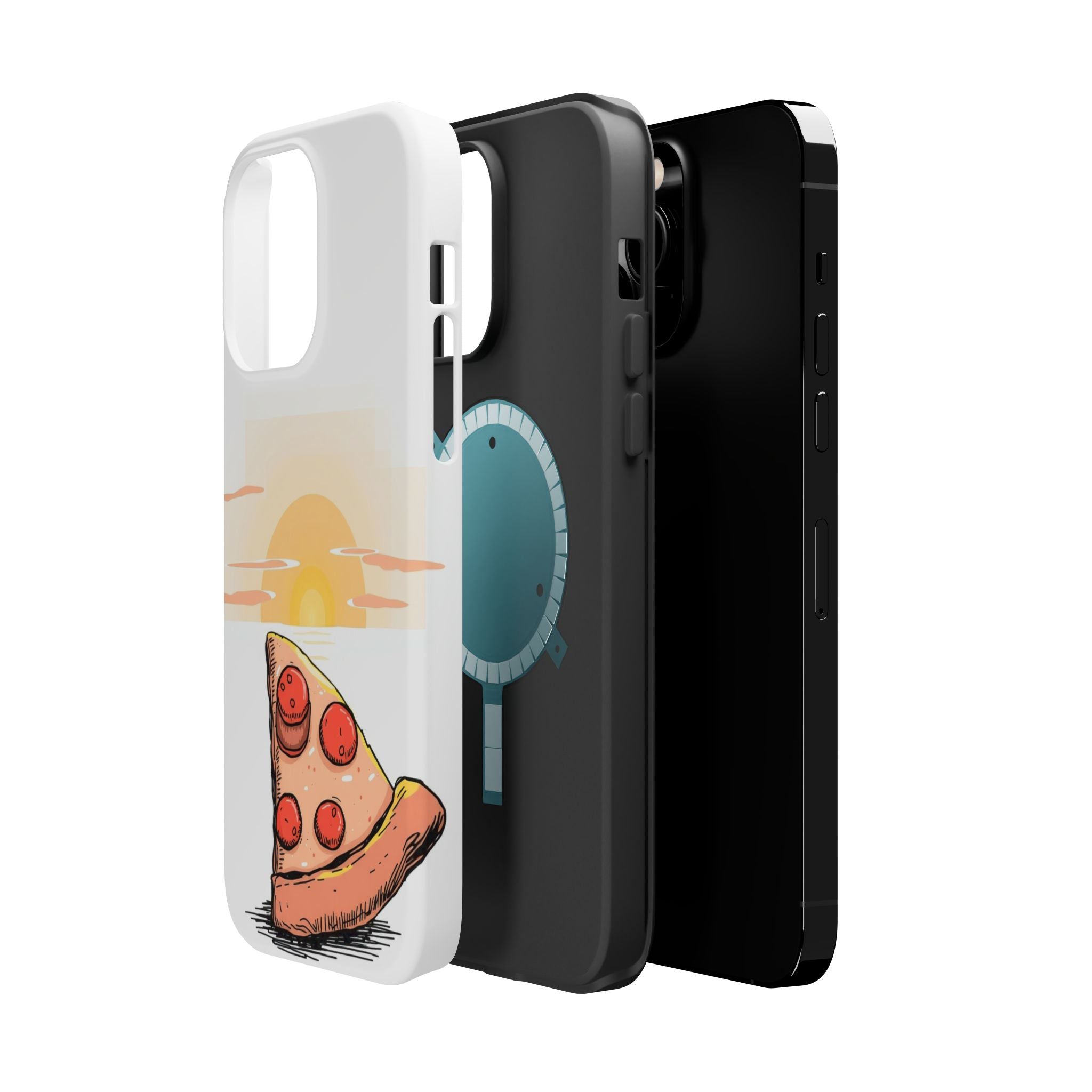 iPhone Earthy Pizza Slice Sunset Design Slim Everyday Designer Case · iPhone Cas