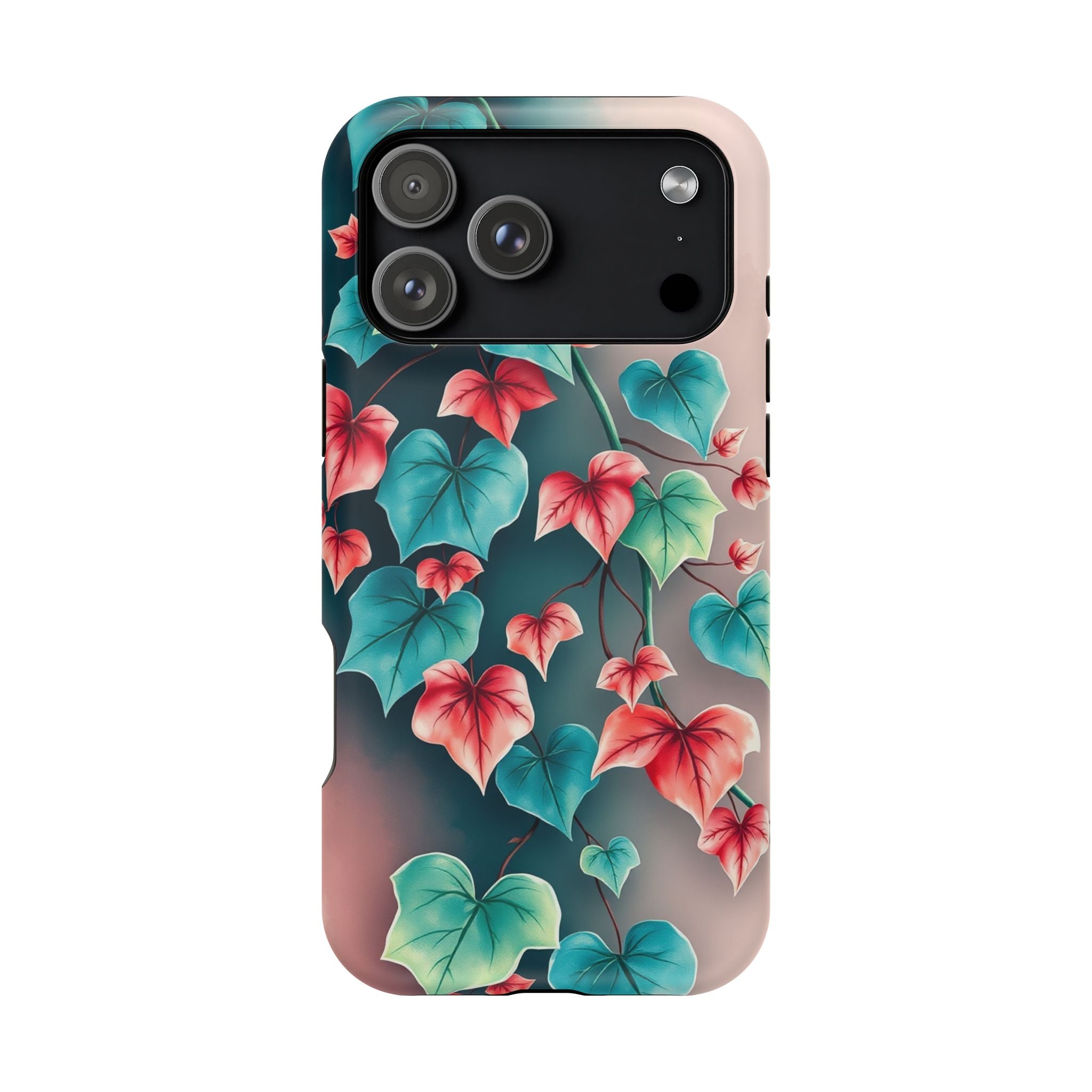 iPhone Art Nouveau Vine Teal And Coral Slim Snap Case · iPhone Case
