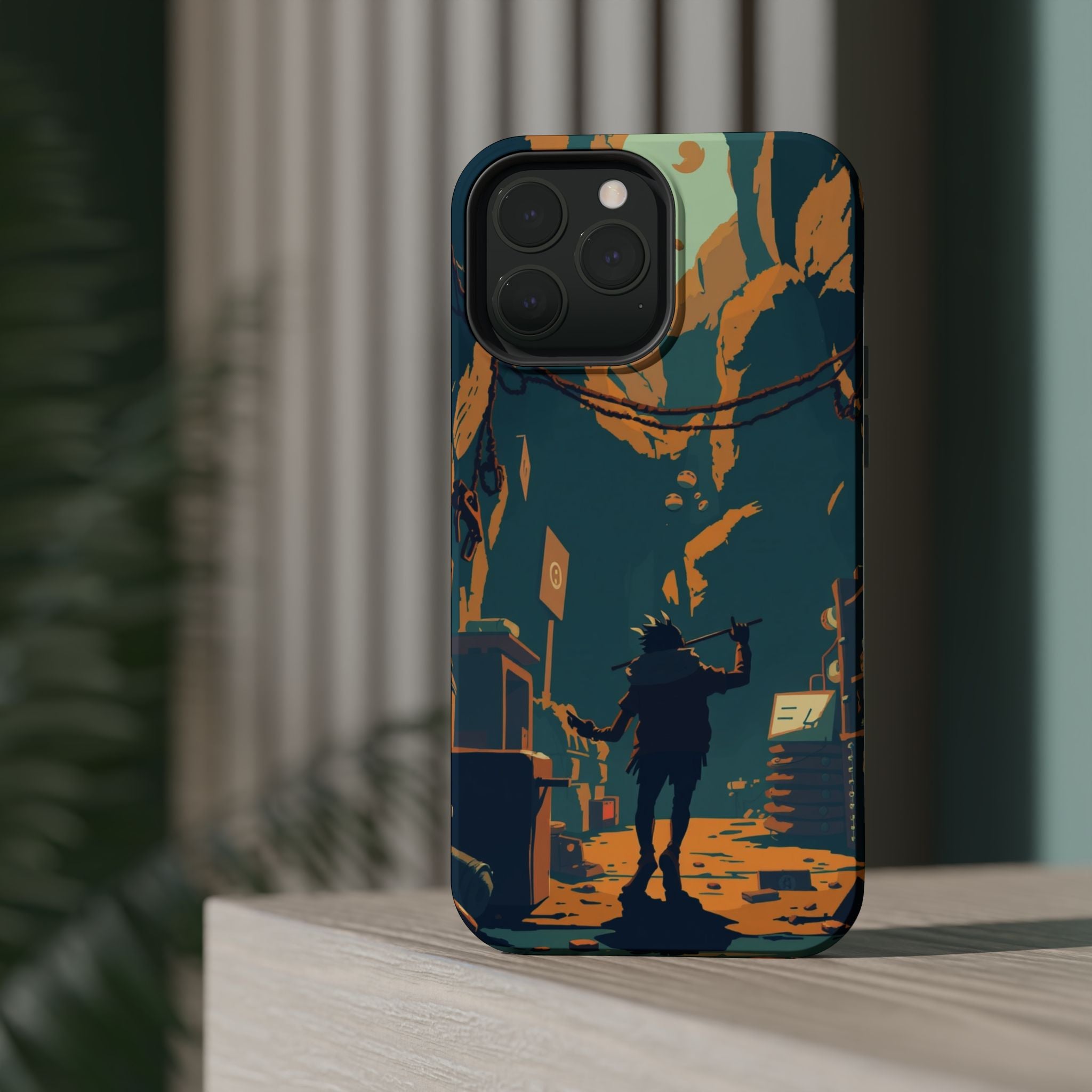 iPhone Mustard And Rust Unhinged in a Cute Way Soft Finish Everyday Case · iPhon