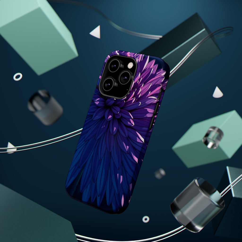 iPhone Indigo And Violet Chrysanthemum Classic Soft iPhone Finish · iPhone Case