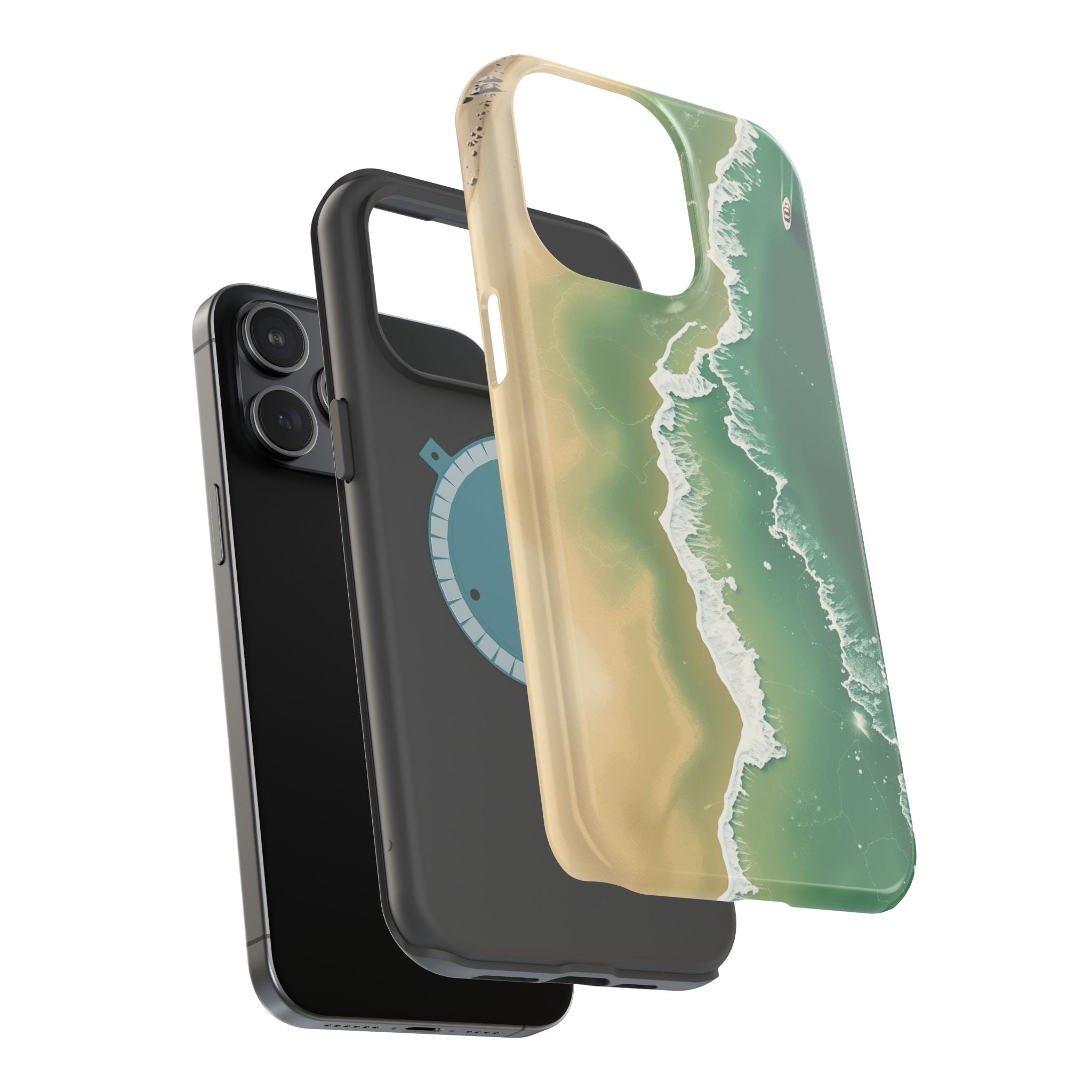iPhone Shoreline Aerial Bold Art Bold Modern Everyday Snap Case · iPhone Case