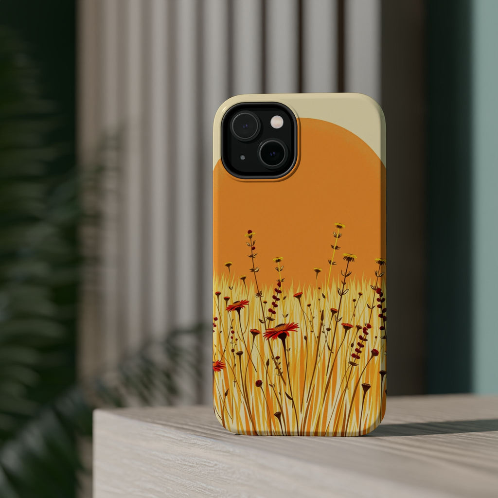 iPhone Wildflower Field Electric Art Slim Everyday Designer Case · iPhone Case