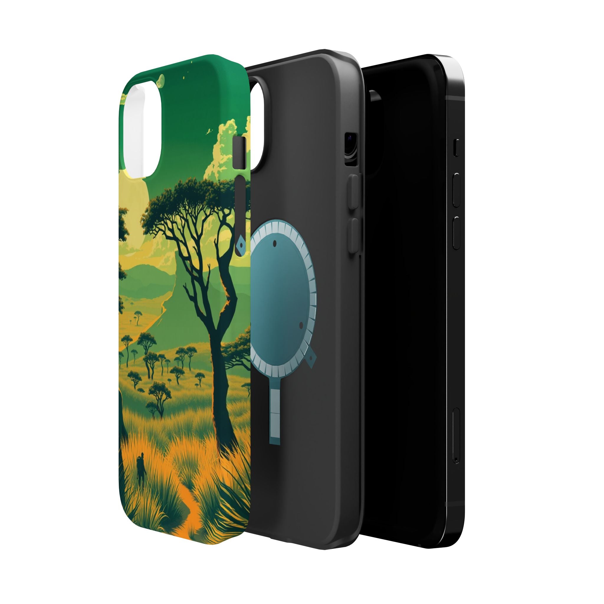 iPhone Savanna Horizon Pixel Art -Bit Slim Everyday Designer Case · iPhone Case