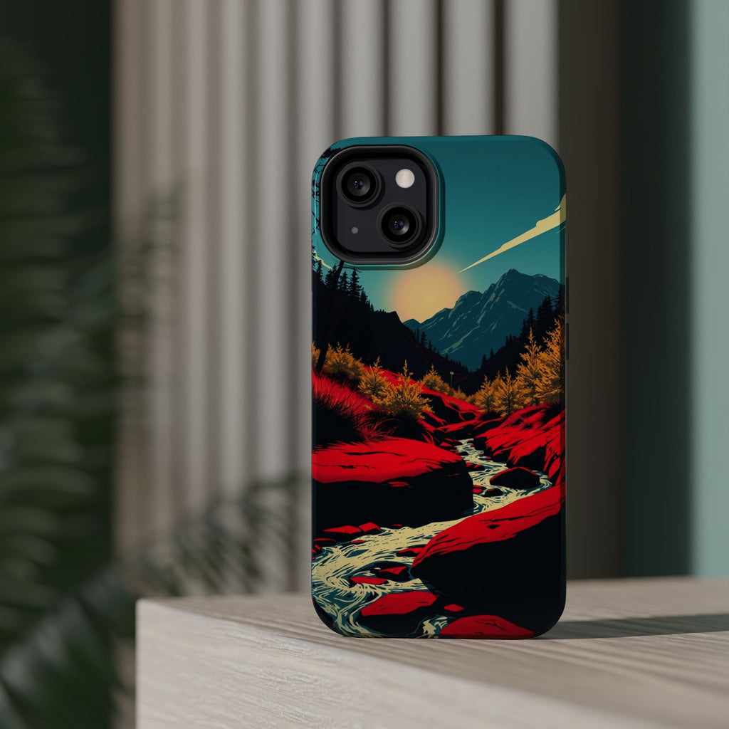 iPhone Earthy Spring Creek Design Bold Modern Everyday Snap Case · iPhone Case