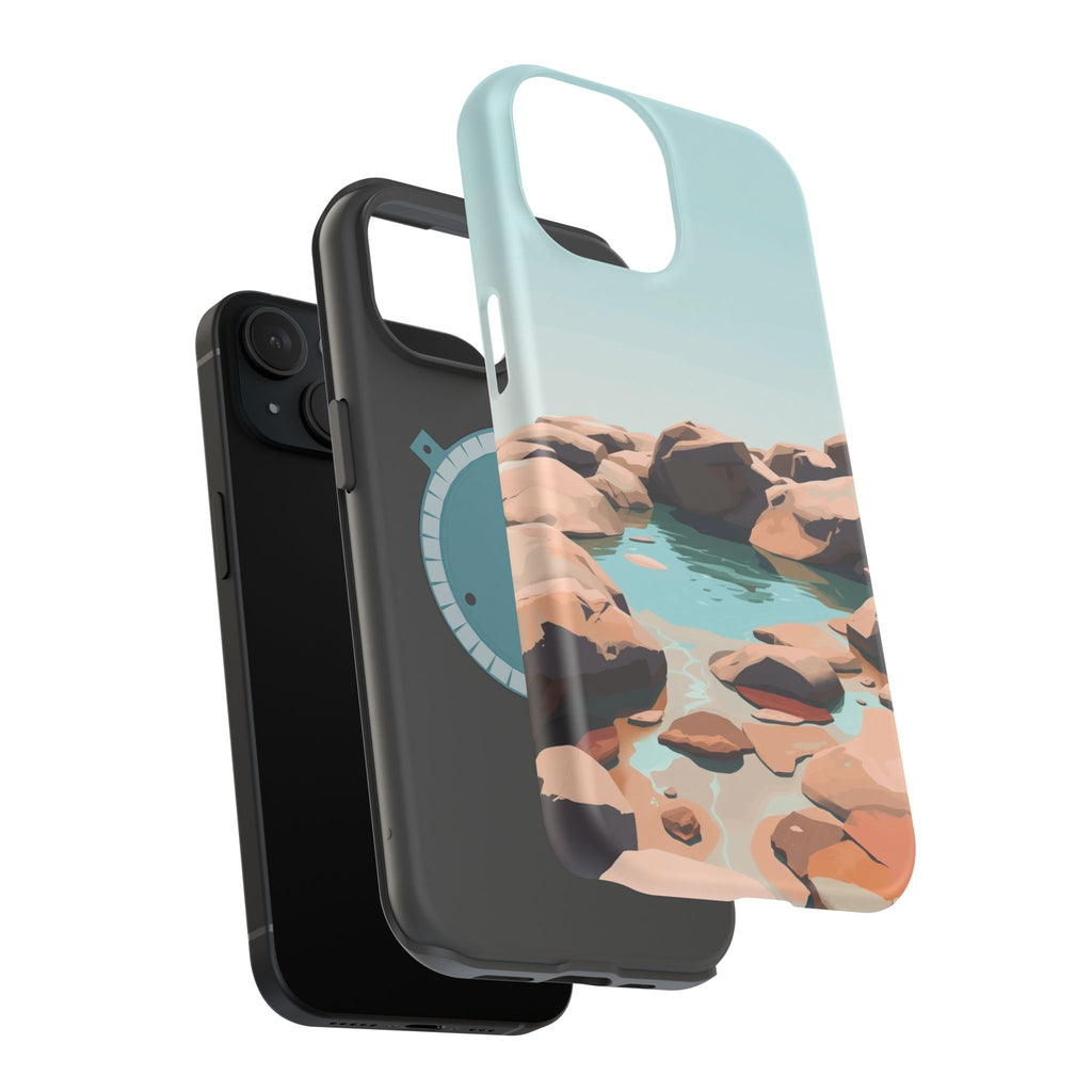 iPhone Tidal Pool Oil Painting Impressionist Slim iPhone Everyday · iPhone Case