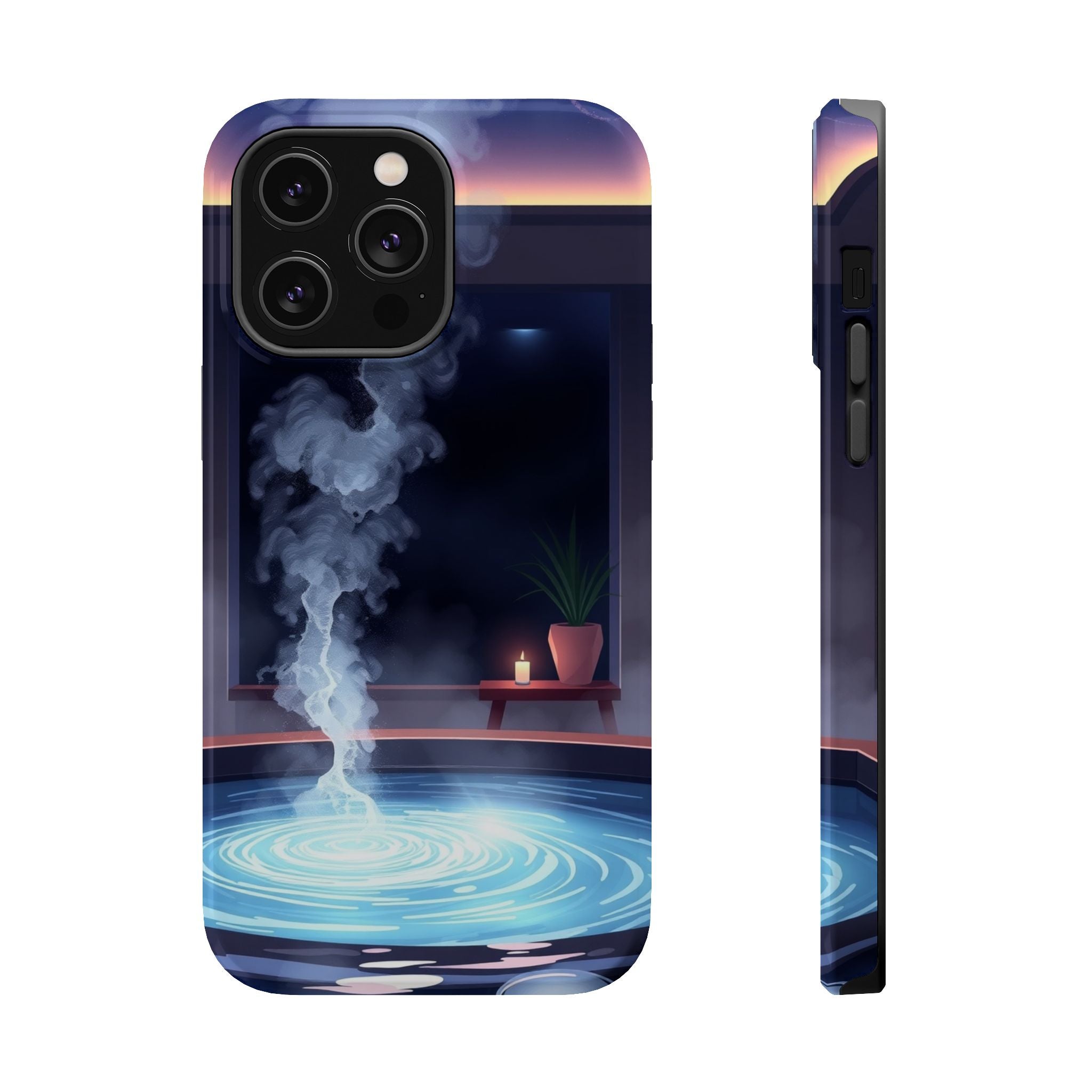 iPhone Hot Spring Steam Enchanted Art Slim Everyday iPhone 18 Designer · iPhone