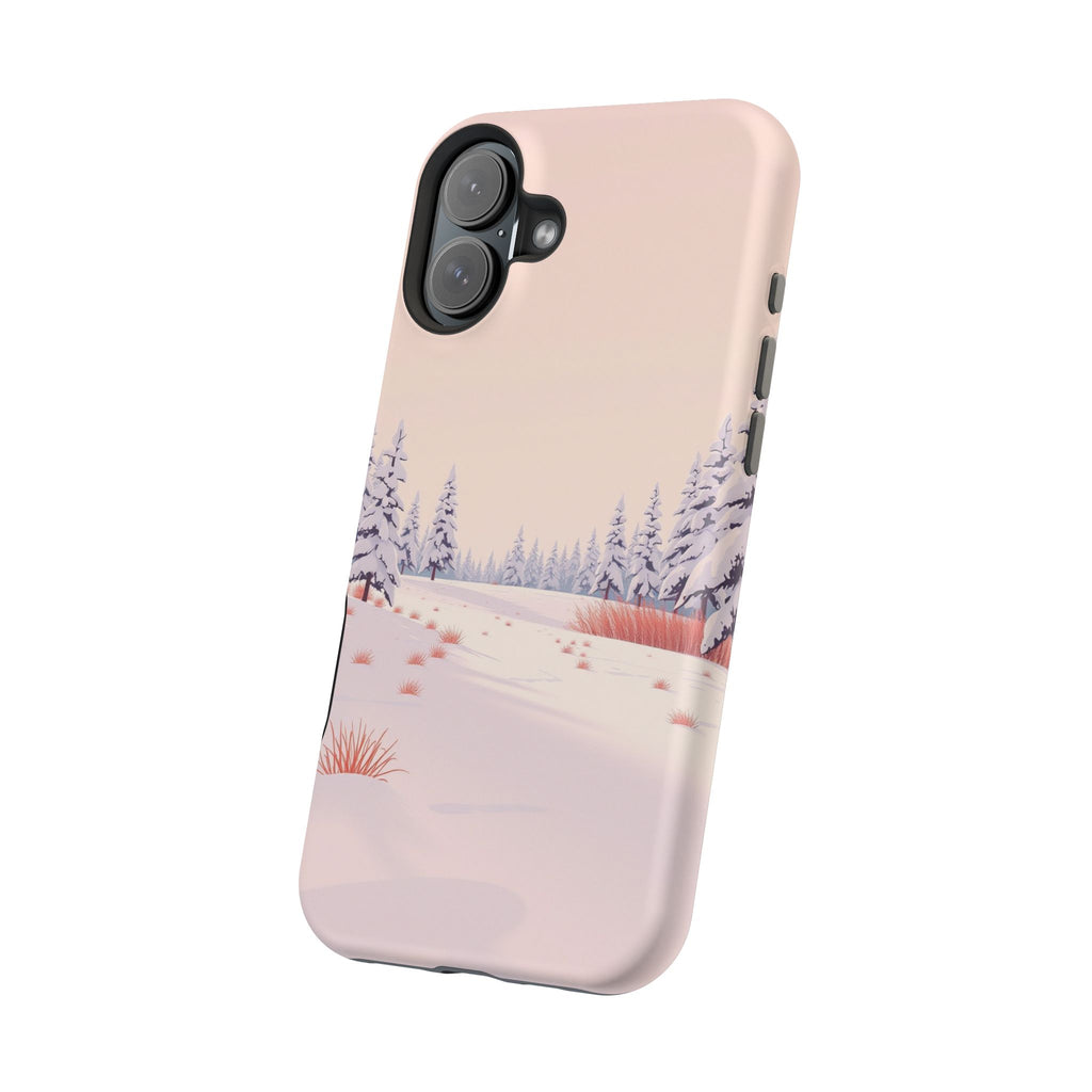 iPhone Snow Field Vintage Retro Poster Slim Everyday Designer Case · iPhone Case
