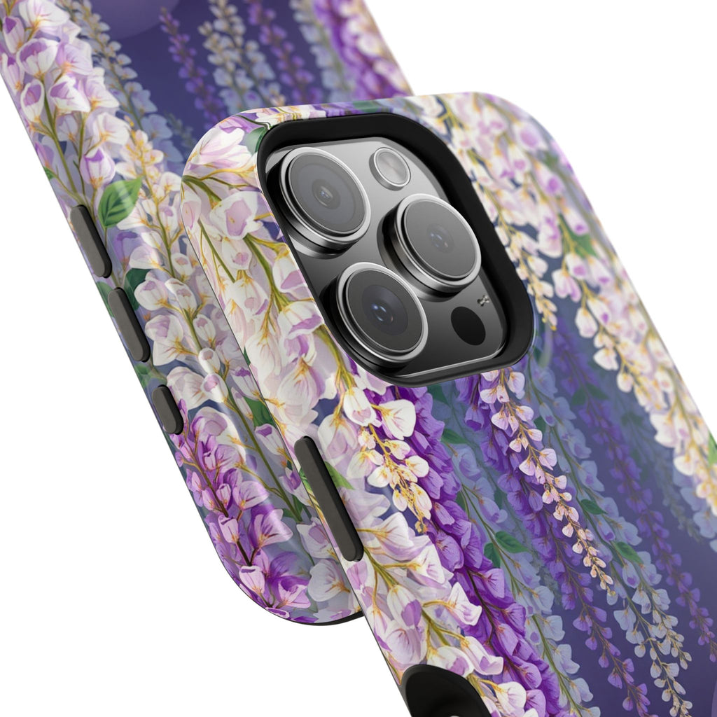 iPhone Mint And Blush Wisteria Cascade Slim Everyday Designer Case · iPhone Case