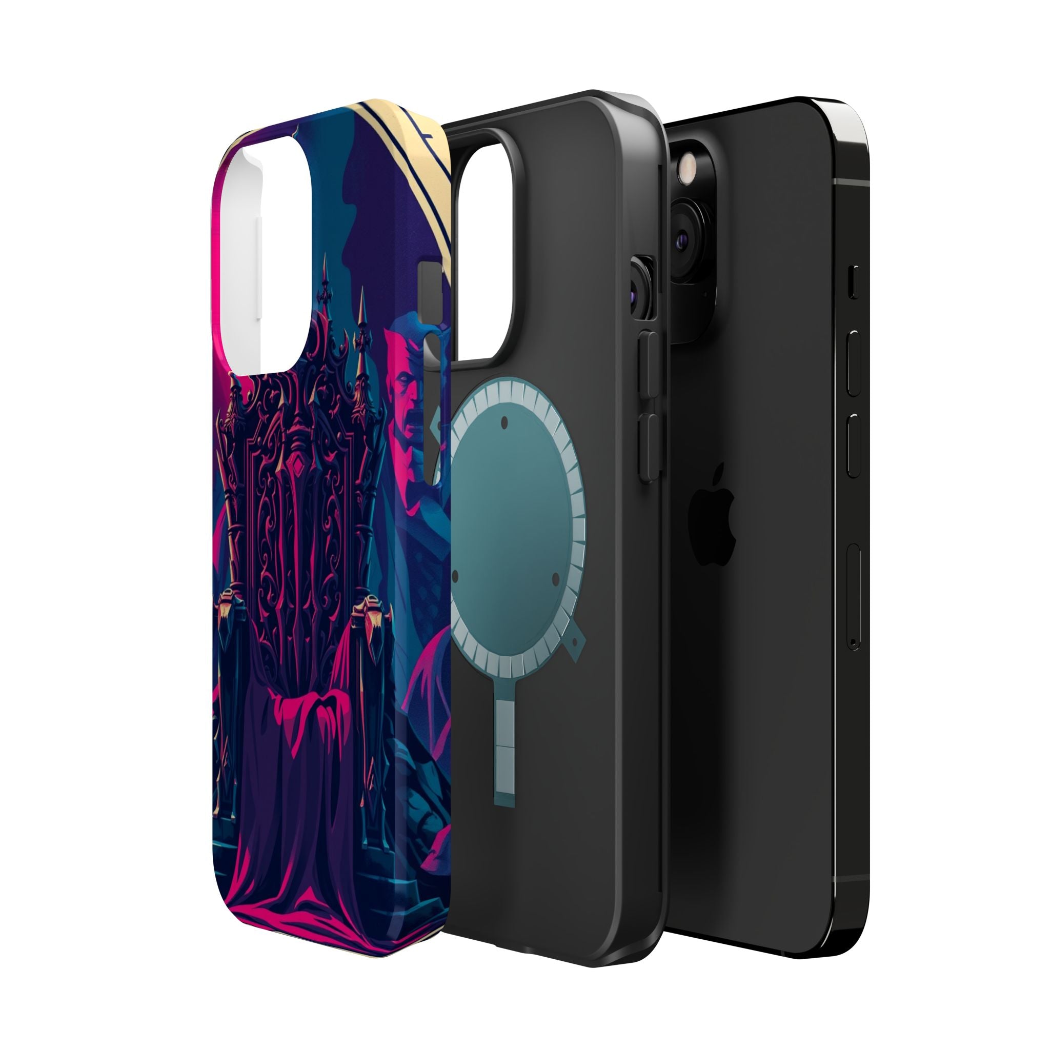 iPhone Lich King Throne Vintage Retro Poster Slim Everyday Designer Case · iPhon
