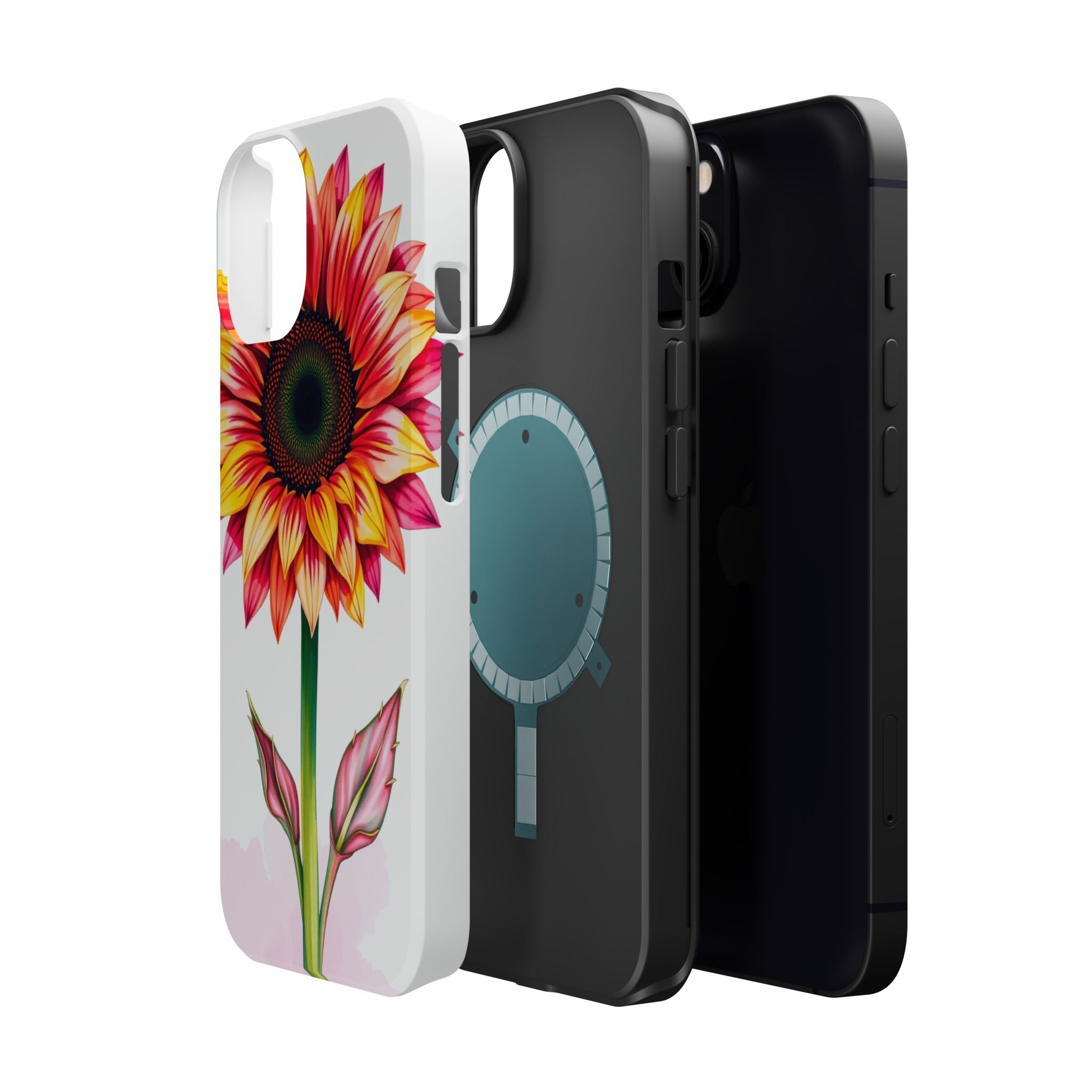 iPhone Sunflower Pop Vibrant Watercolor Slim Snap Case · iPhone Case