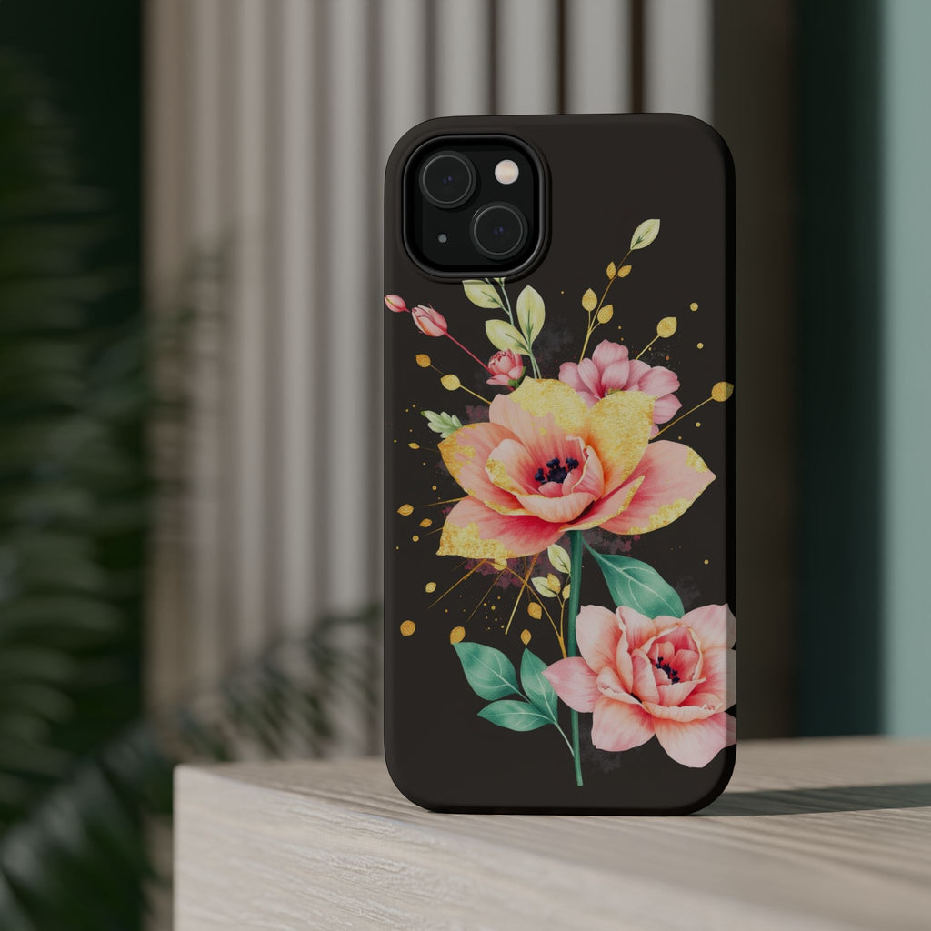 iPhone Earthy Floral Watercolor Splash Design Clean iPhone 14 Minimal · iPhone C