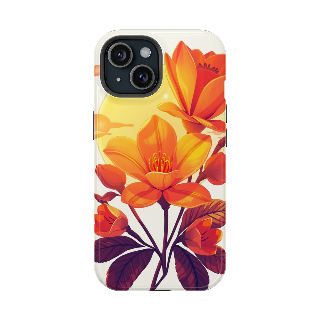iPhone Dreamy Neon Floral Design Bold Modern Everyday Snap Case · iPhone Case