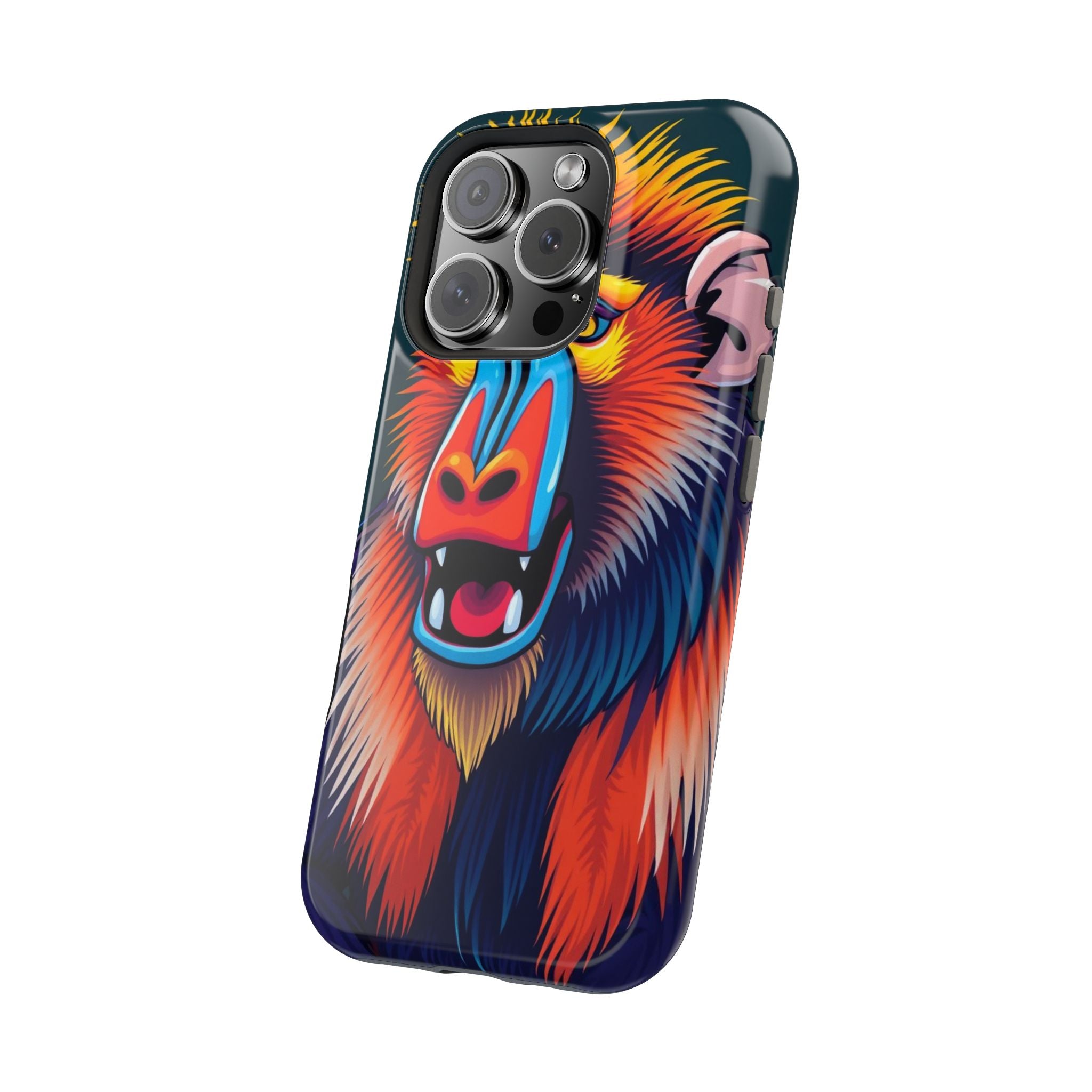 iPhone Mandrill Colorful Face Kids Fun iPhone Phone Case Gift Slim · iPhone Case