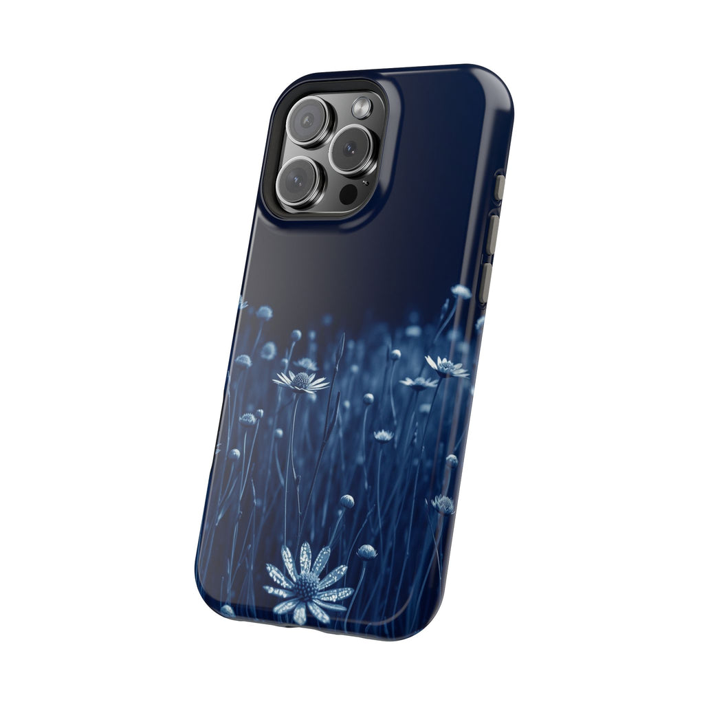 iPhone Midnight Blue And Silver Wildflower Field Clean iPhone Minimal · iPhone C